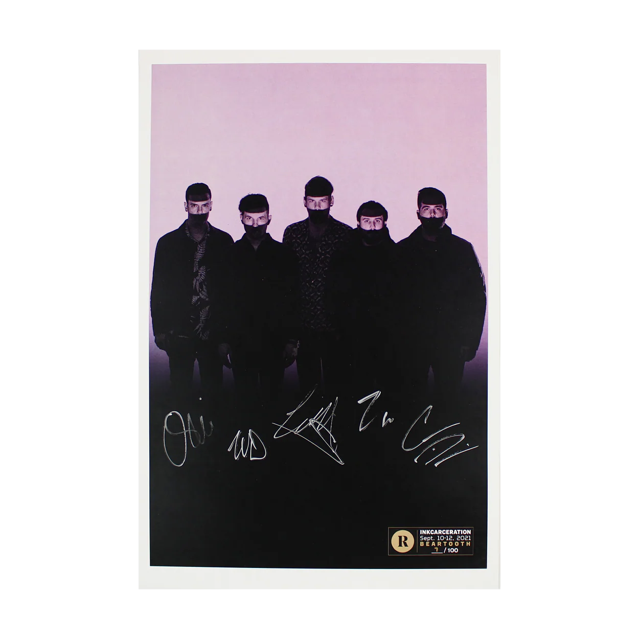 BEARTOOTH X REVOLVER X INKCARCERATION - SIGNED FESTIVAL POSTER