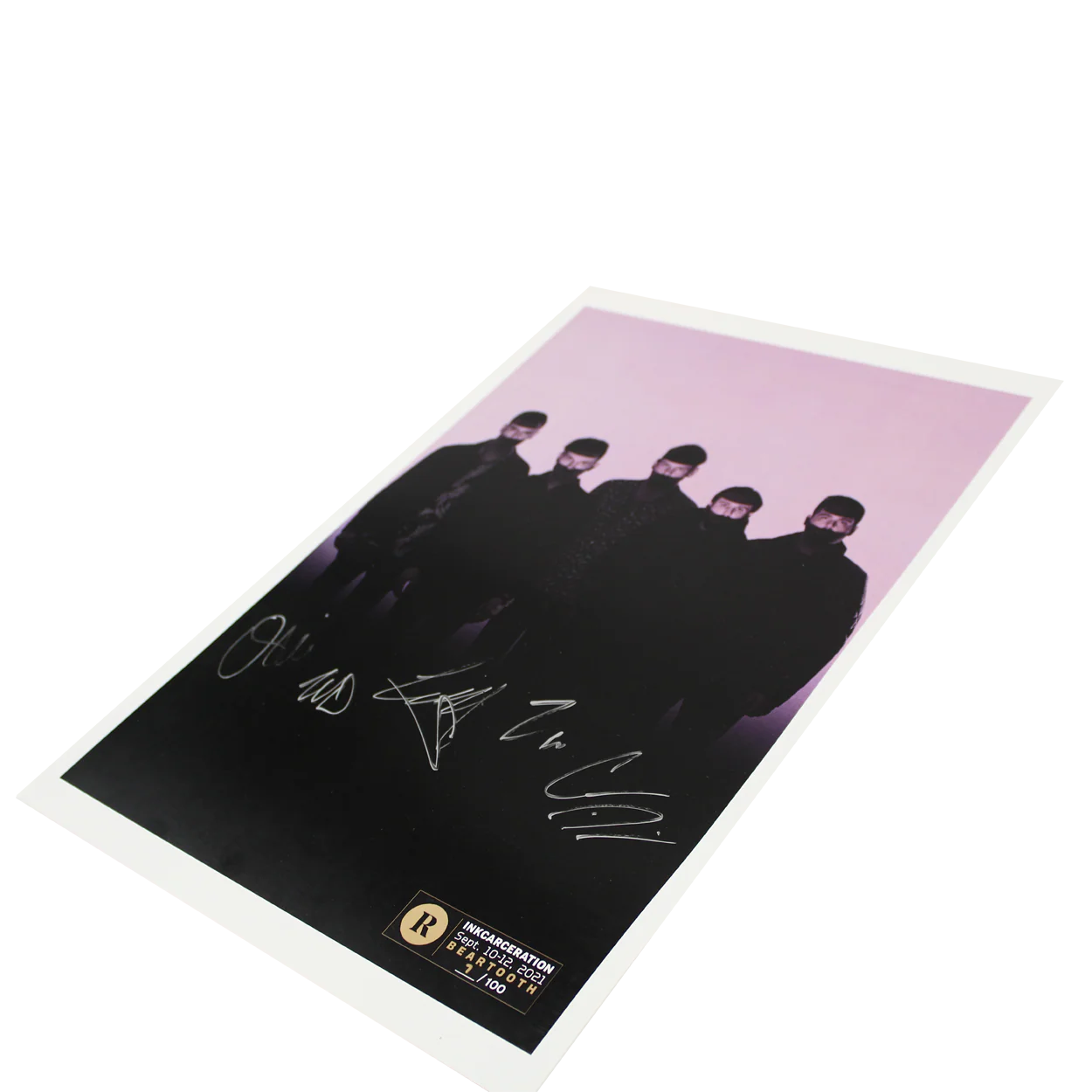 BEARTOOTH X REVOLVER X INKCARCERATION - SIGNED FESTIVAL POSTER - Image 2
