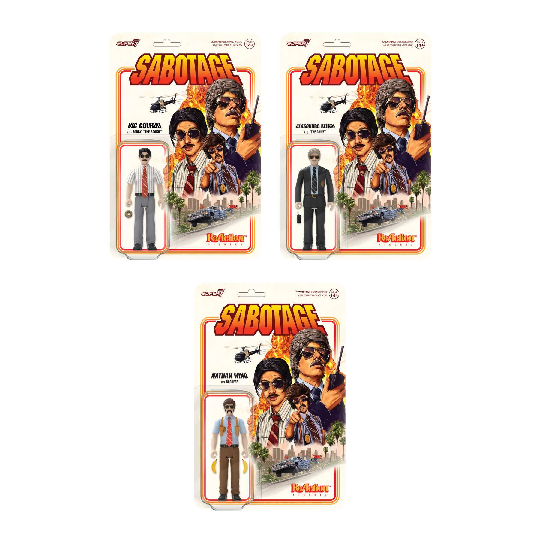 BEASTIE BOYS ACTION FIGURE BUNDLE: All 3 'SABOTAGE' REACTION FIGURES + 'INTERGALACTIC' 2-PACK - Image 5