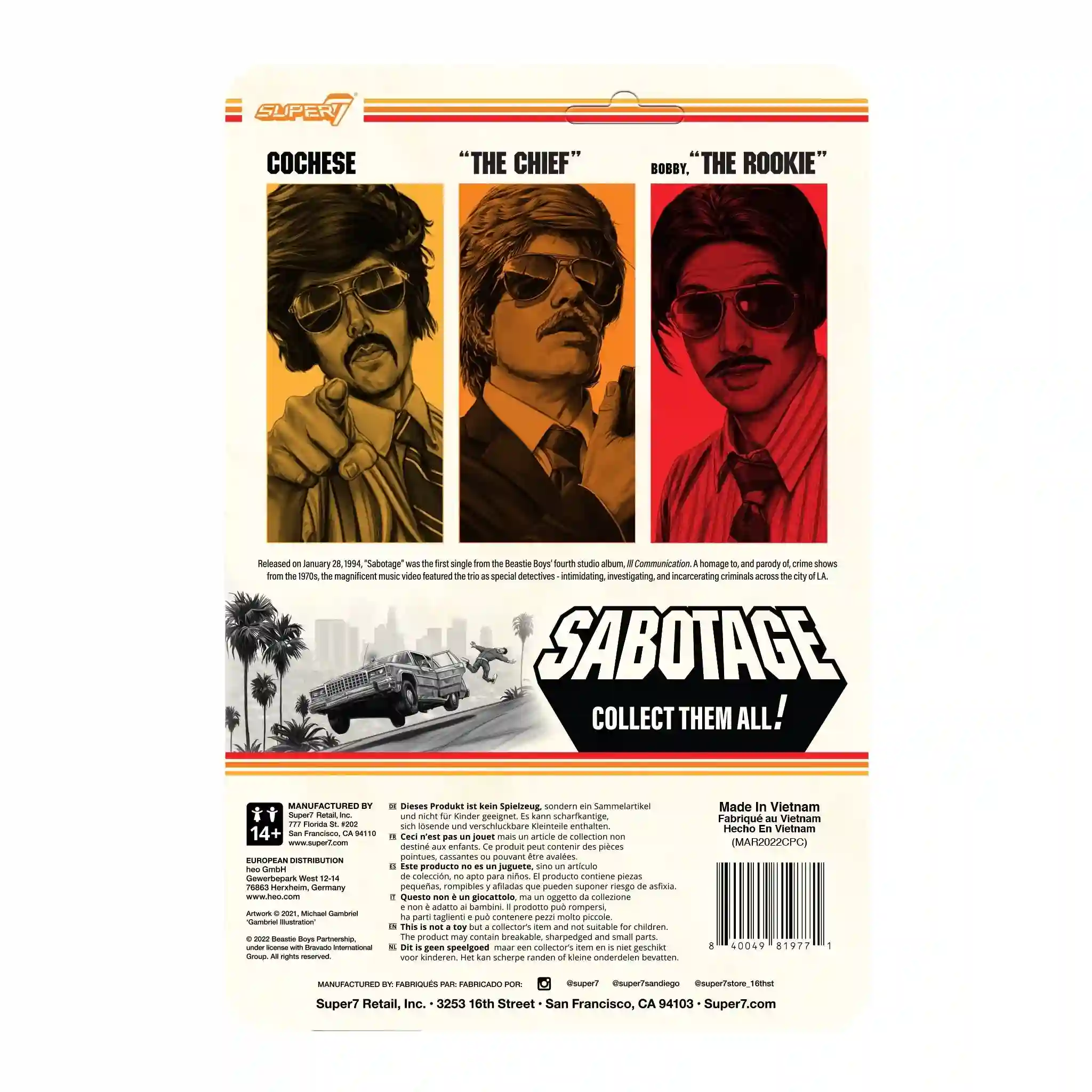 BEASTIE BOYS THE ROOKIE (SABOTAGE) WAVE1 REACTION ACTION FIGURE - Image 6