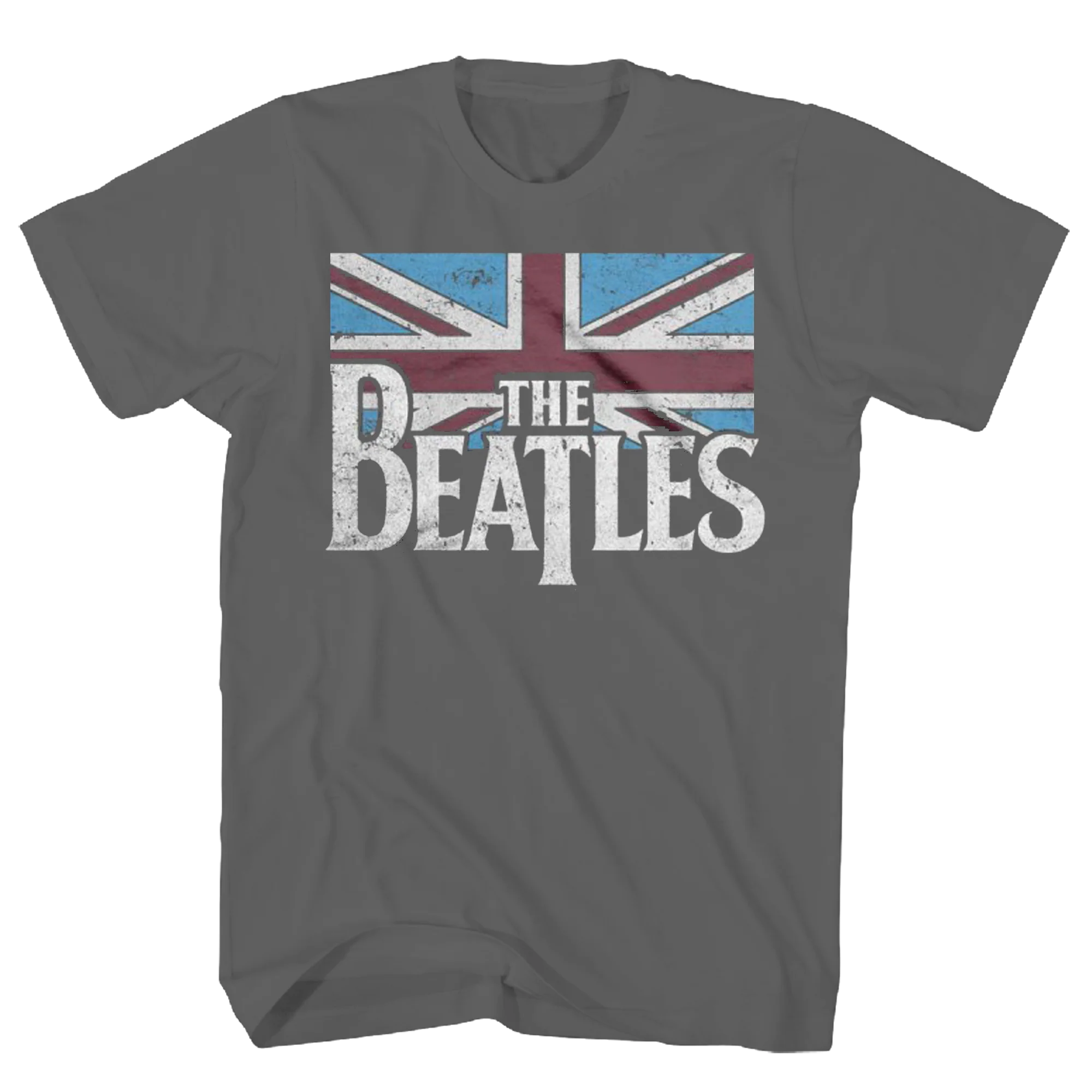 BEATLES DISTRESSED BRITISH FLAG SS TEE