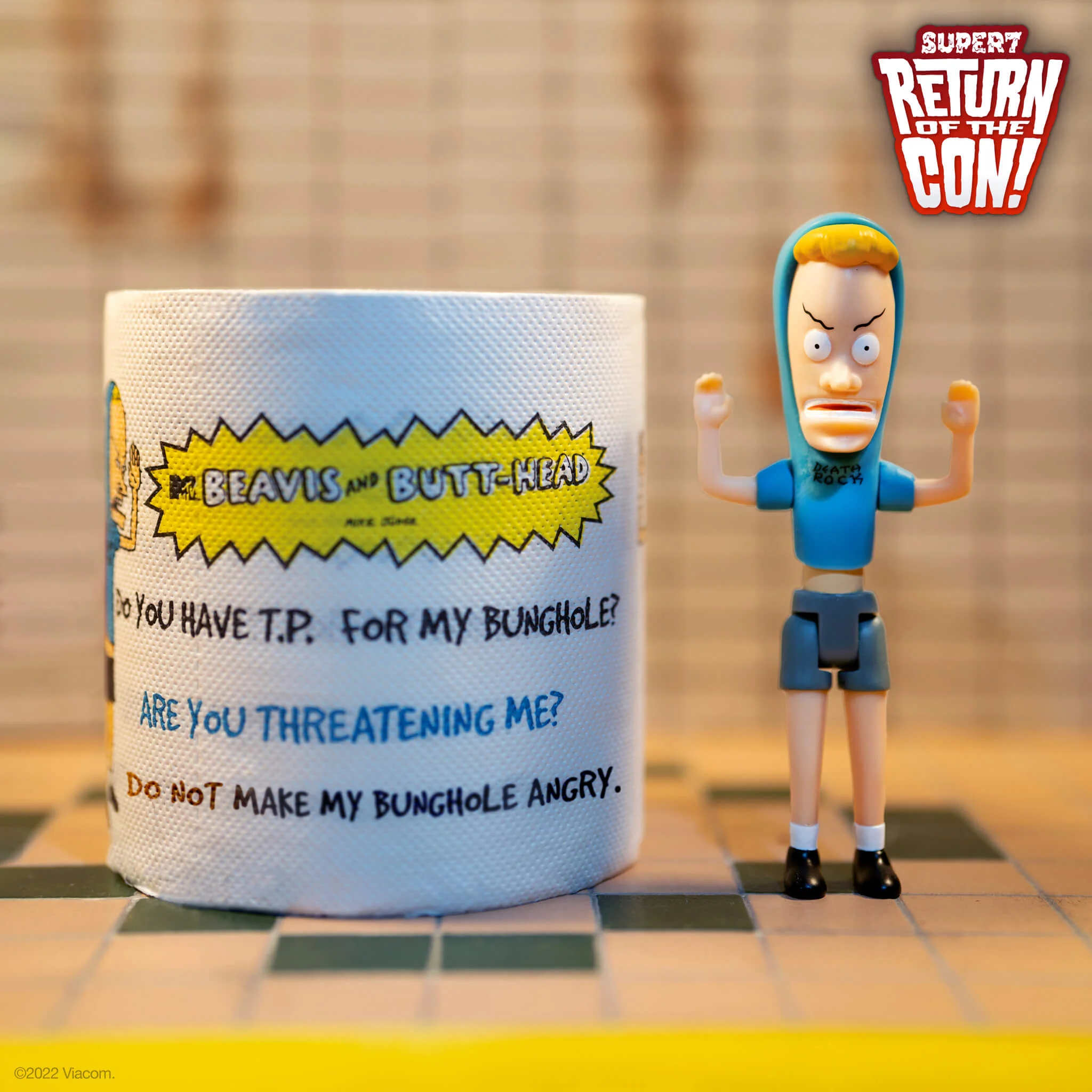 BEAVIS AND BUTT-HEAD REACTION FIGURE WAVE 1 - CORNHOLIO BOXSET WITH TP - Image 2
