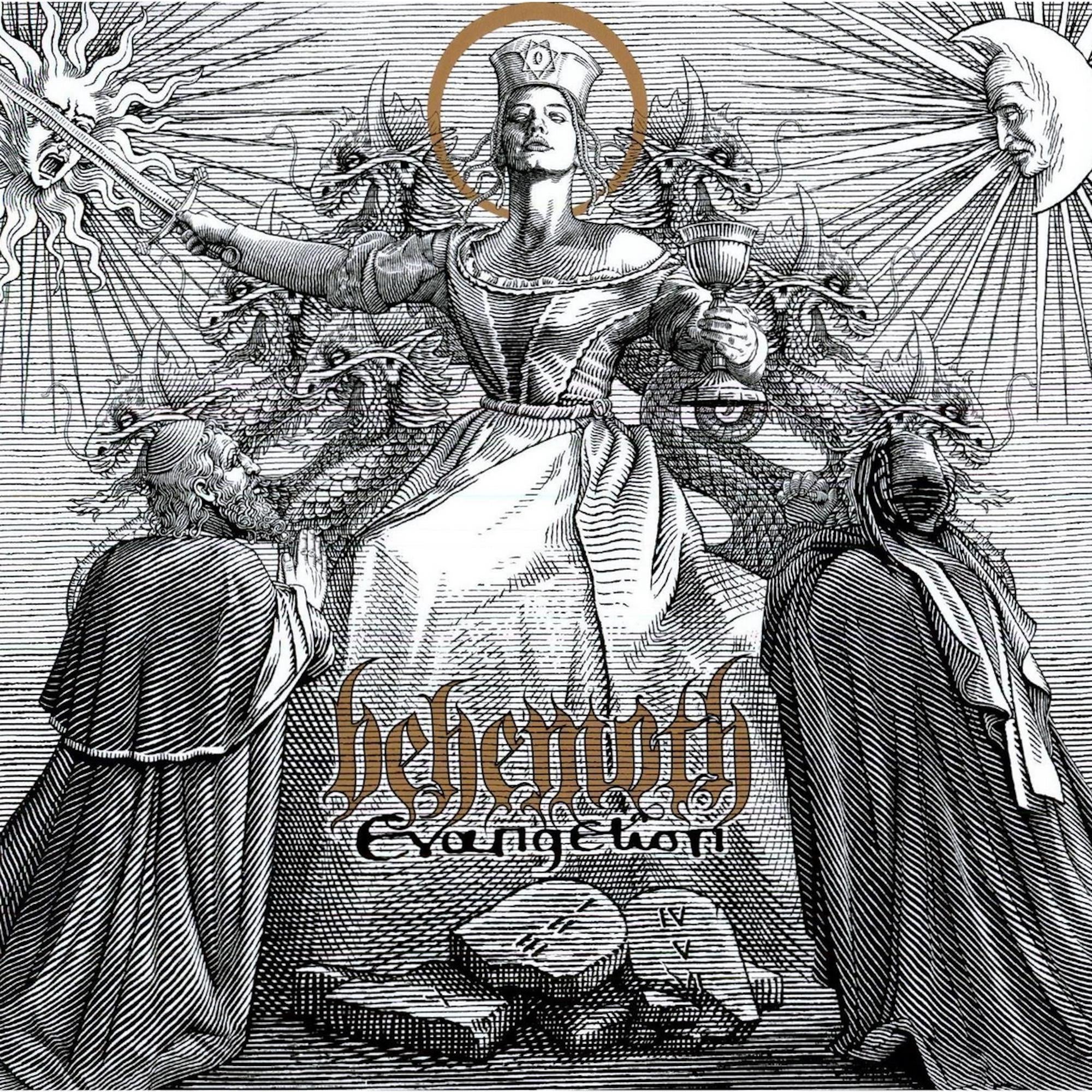 BEHEMOTH 'EVANGELION' LP - WHITE GOLD MELT - Image 2
