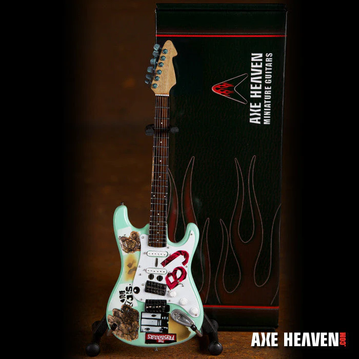 BILLIE JOE ARMSTRONG SIGNATURE BJ BLUE MINIATURE GUITAR REPLICA COLLECTIBLE - Image 2