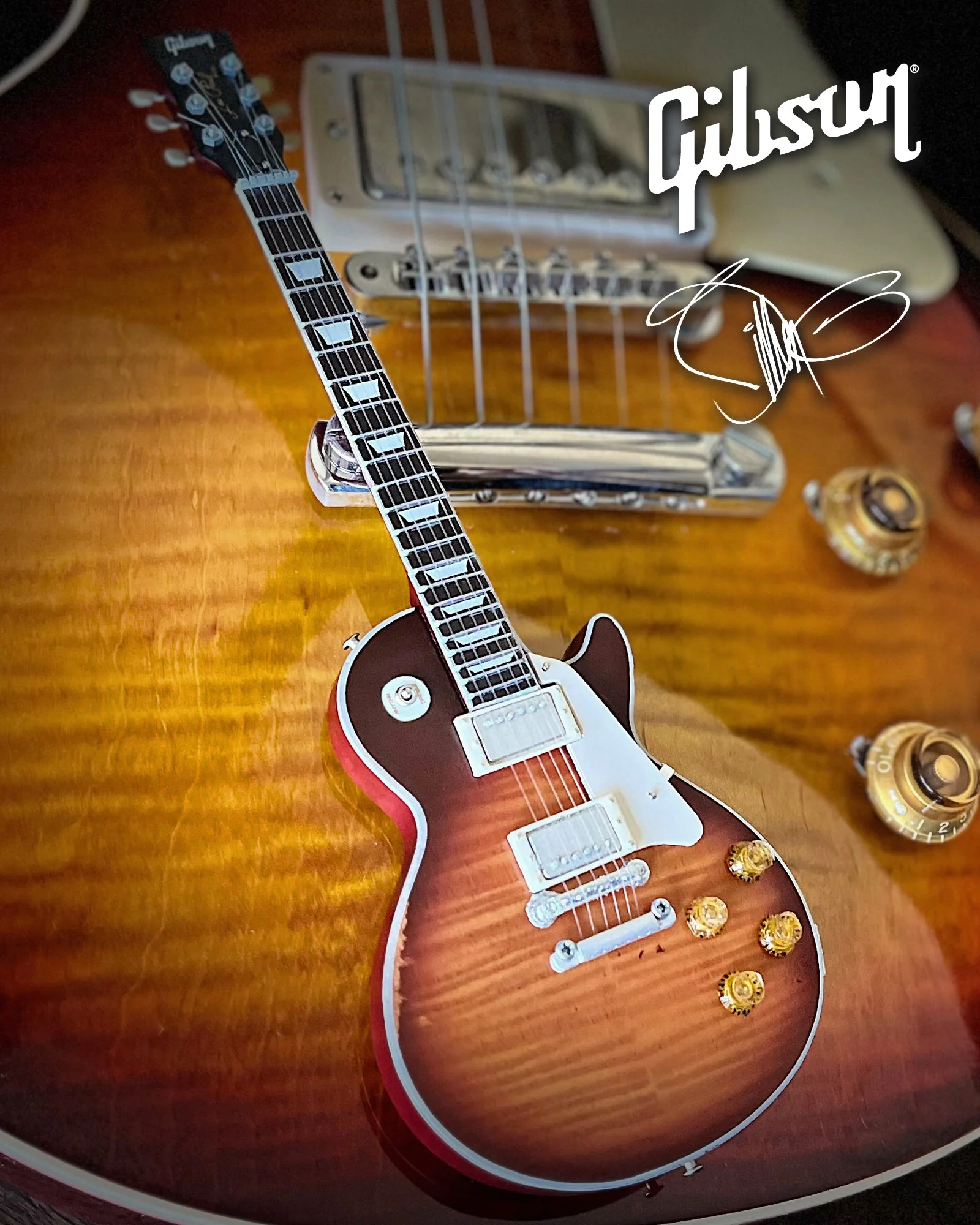 BILLY F GIBBONS OFFICIALLY LICENSED SIGNATURE MINI GUITAR MODEL COLLECTION - SET OF 3 - Image 4