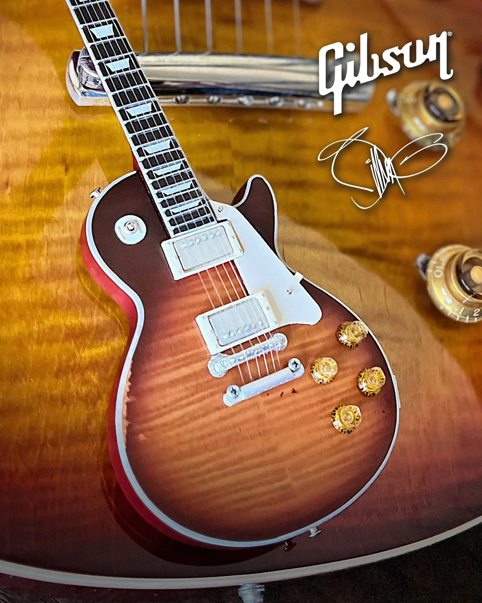 BILLY F GIBBONS OFFICIALLY LICENSED SIGNATURE MINI GUITAR MODEL COLLECTION - SET OF 3 - Image 5