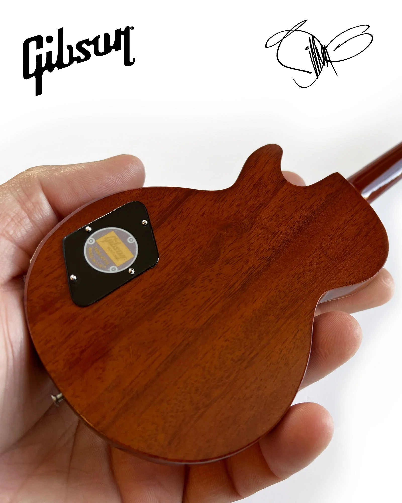 BILLY F GIBBONS "PINSTRIPE" GIBSON LES PAUL GOLDTOP MINI GUITAR MODEL - Image 6