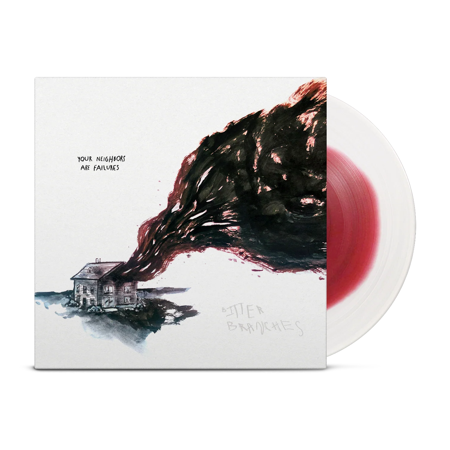 BITTER BRANCHES (mem Deadguy) 'YOUR NEIGHBORS ARE FAILURES' LP - LTD. 1000 - RED/WHITE