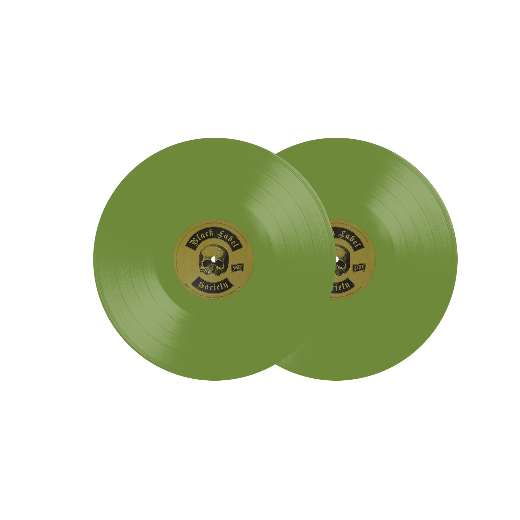 BLACK LABEL SOCIETY 'GRIMMEST HITS' 2LP (Forest Green Vinyl) - Image 2
