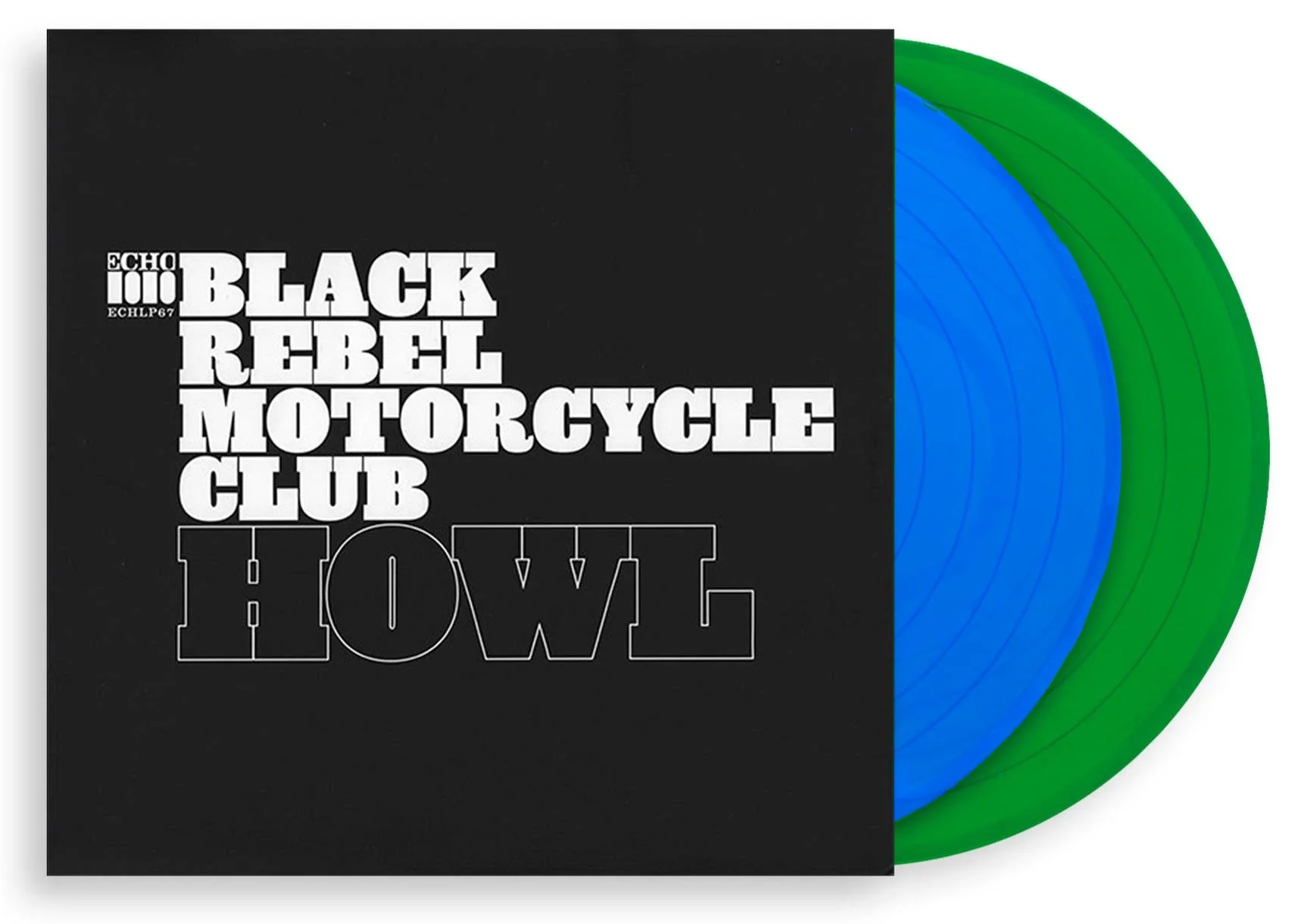 BLACK REBEL MOTORCYCLE CLUB 'HOWL' 2LP - LTD. 750 - GREEN/BLUE
