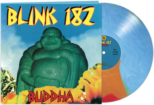 BLINK-182 'BUDDHA' LP - BLUE/RED/YELLOW STRIPE