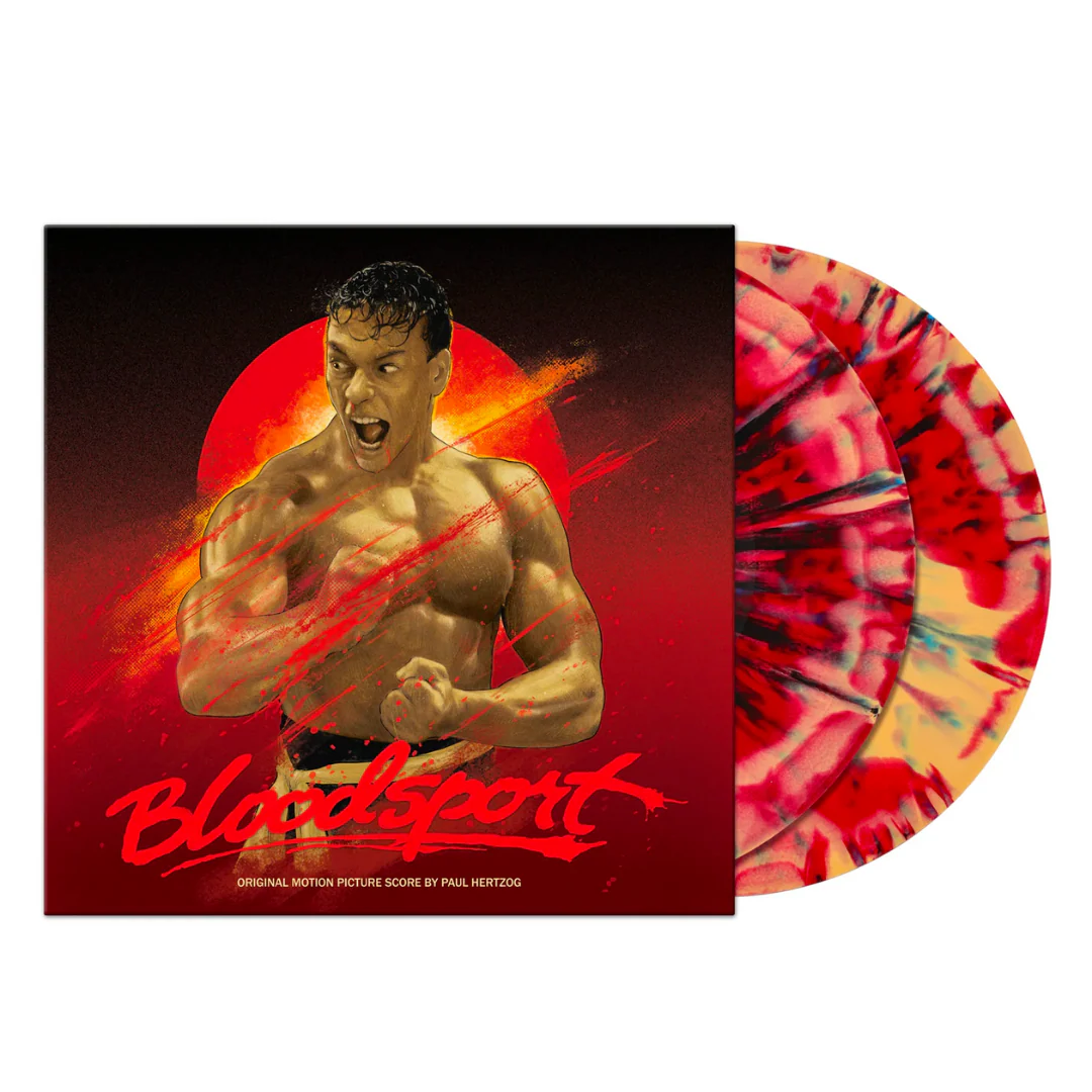 BLOODSPORT SOUNDTRACK 2LP BY PAUL HERTZOG - "KUMITE" - SPLATTER