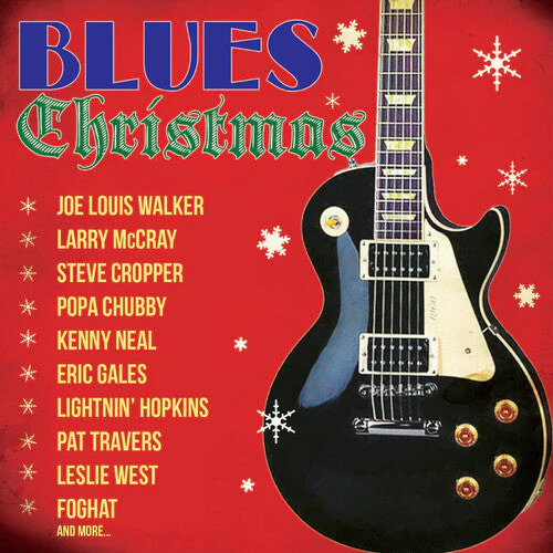 BLUES CHRISTMAS LP FEATURING ERIC GALES, KENNY NEAL, PAT TRAVERS & MORE - RED