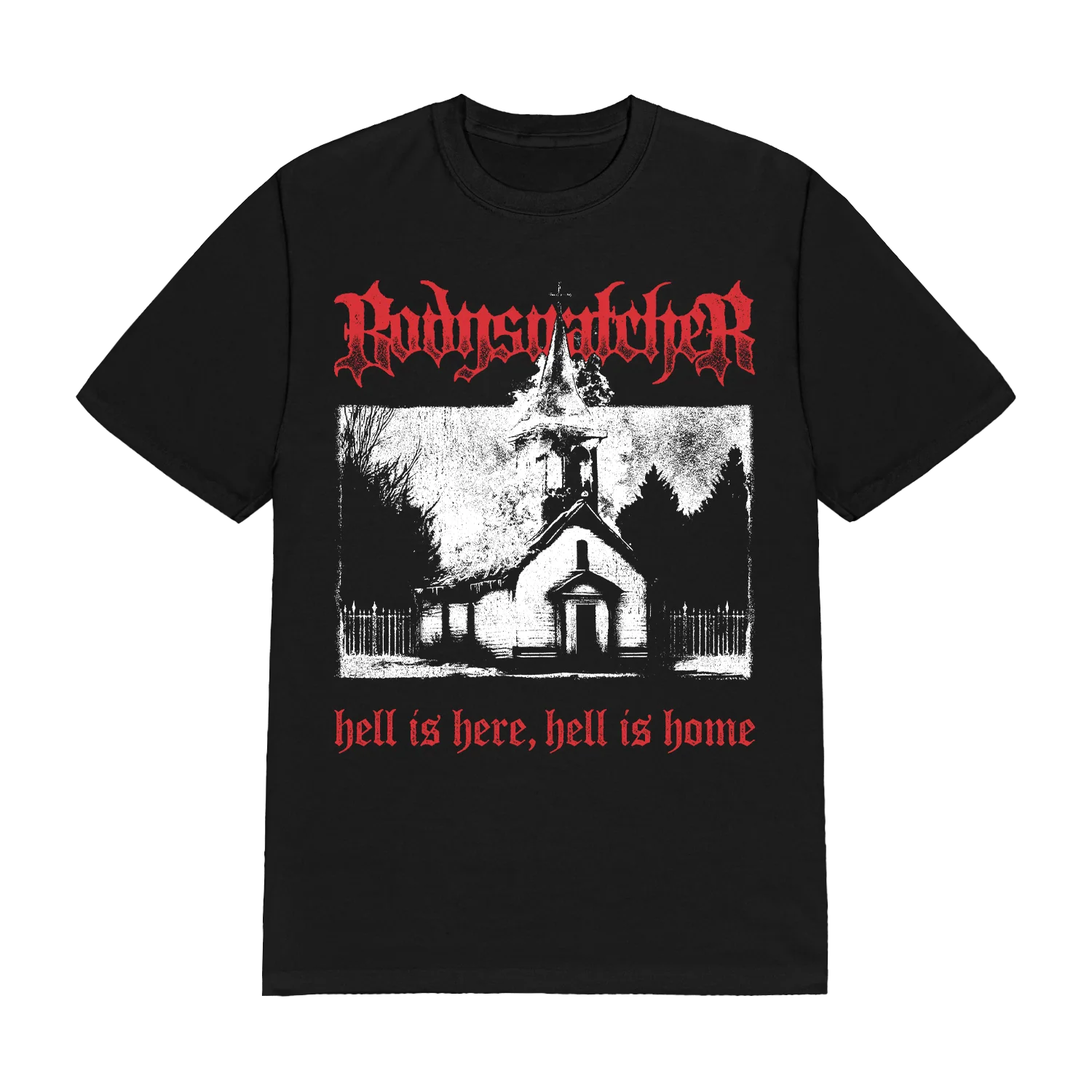BODYSNATCHER 'BURNING CHURCH' T-SHIRT