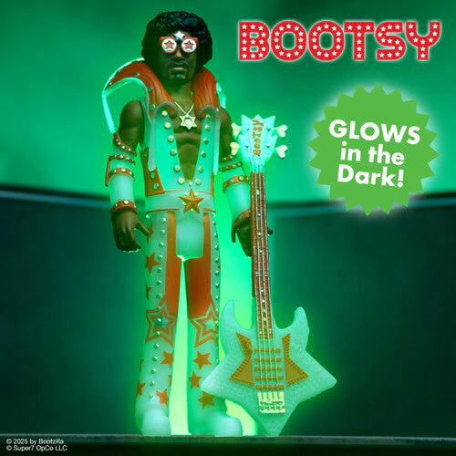 BOOTSY COLLINS REACTION FIGURE WAVE 3 - GLOW IN THE DARK - Image 2