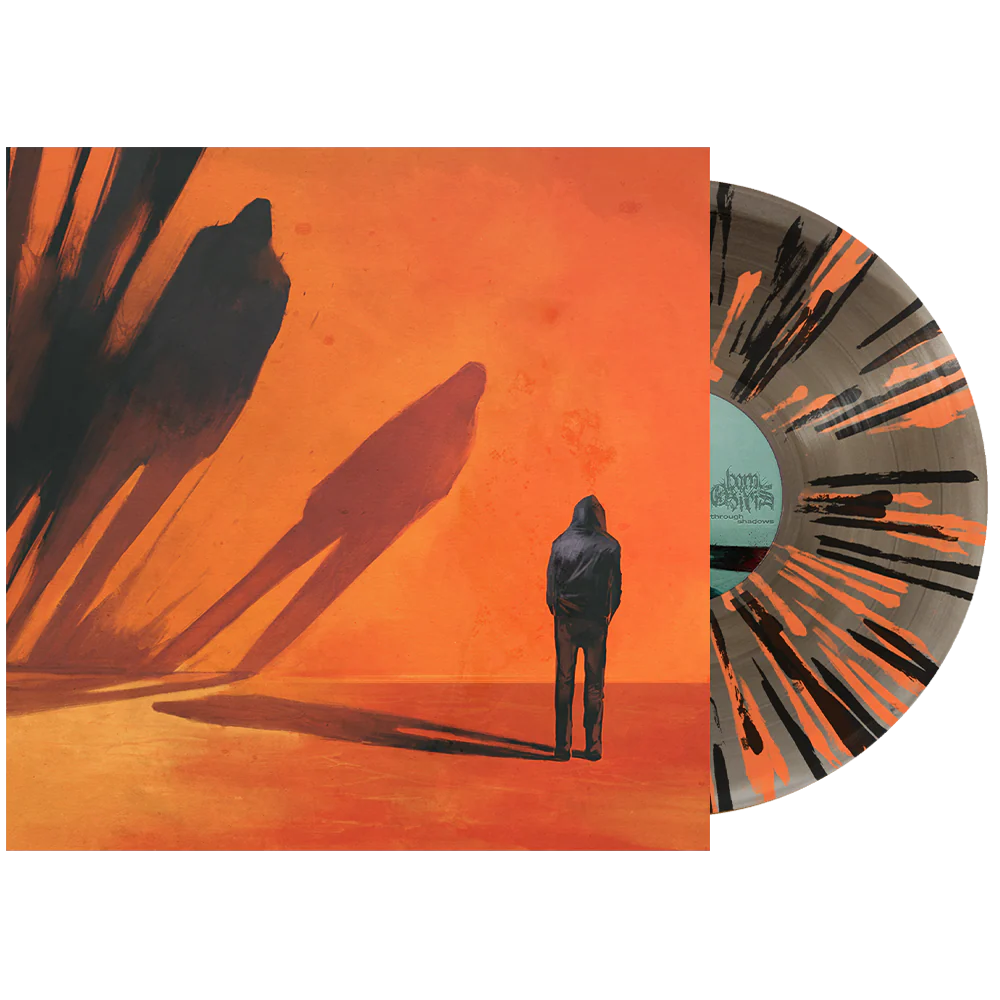 BORN OF OSIRIS ‘THROUGH SHADOWS’ LP LTD. 100 - CLOUDY CLEAR/BLACK ICE/ORANGE/BLACK SPLATTER