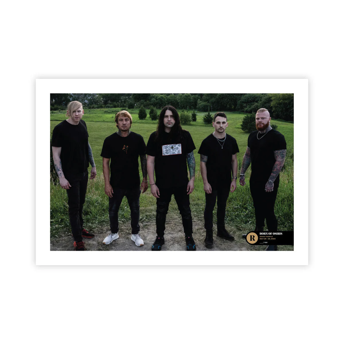 BORN OF OSIRIS X SONIC TEMPLE FESTIVAL 2023 LIMITED EDITION SIGNED POSTER - Image 2