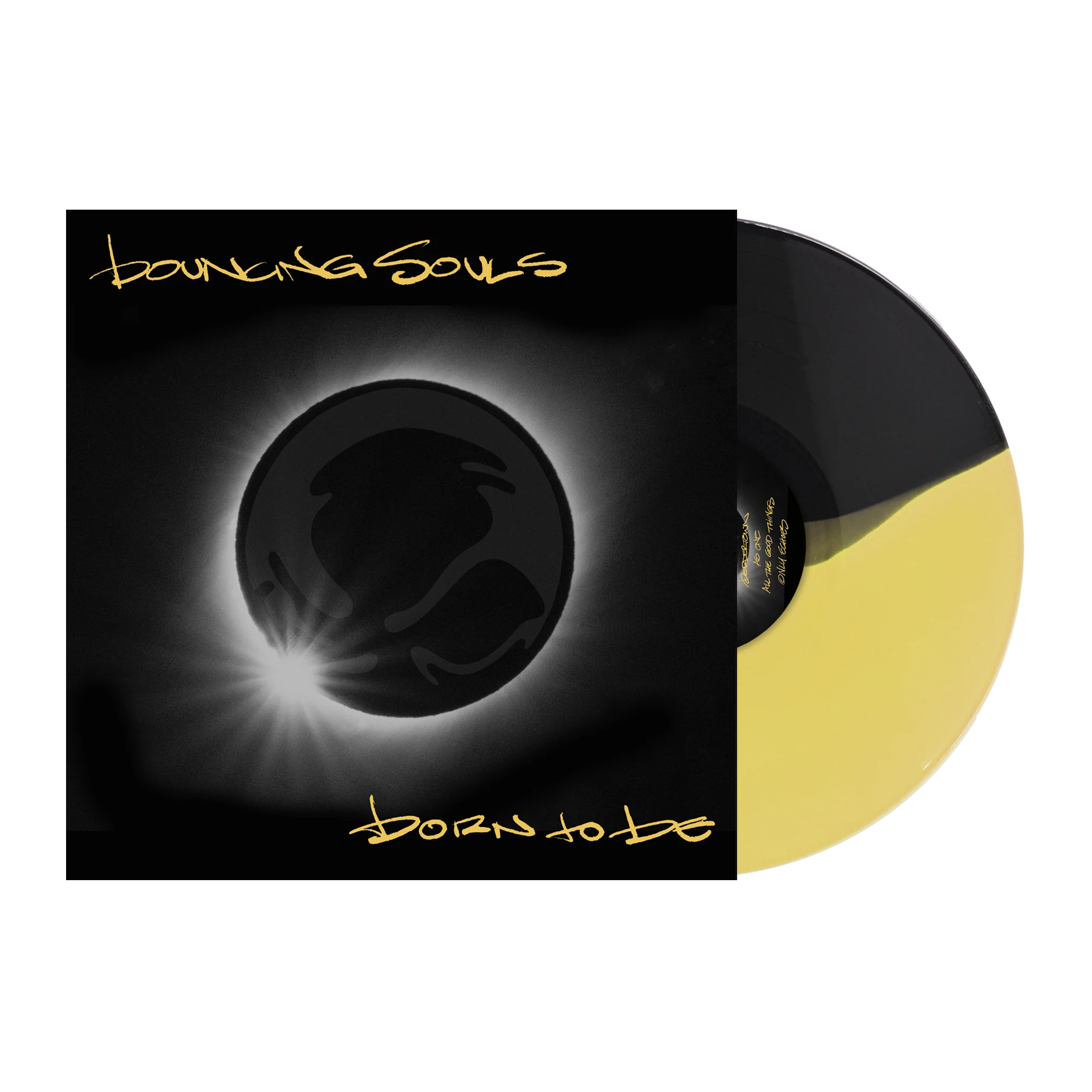 THE BOUNCING SOULS 'BORN TO BE' LP (Exclusive “ Limited to 300, Half Black/Half Yellow Vinyl)