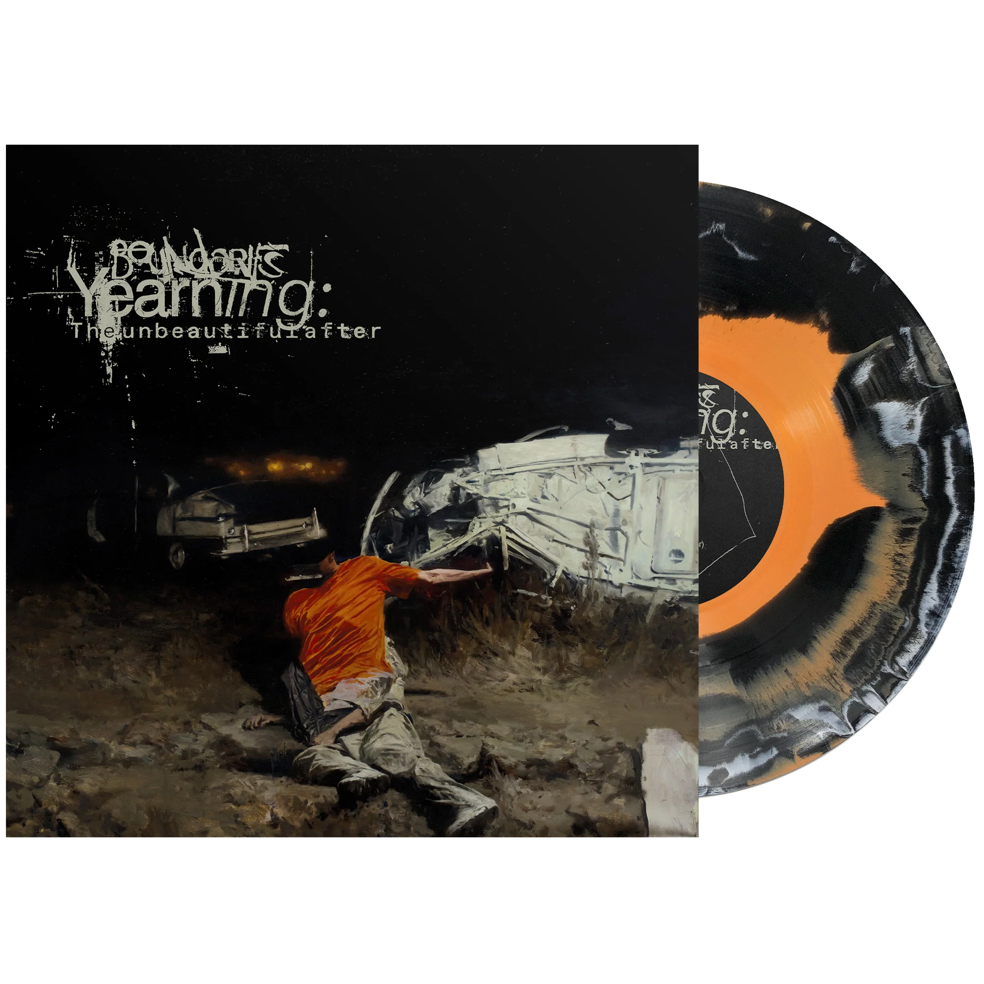 BOUNDARIES 'YEARNING: THE UNBEAUTIFUL AFTER' LP (Exclusive “ Limited to 200, Orange, Black, & White A-Side/B-Side Vinyl)