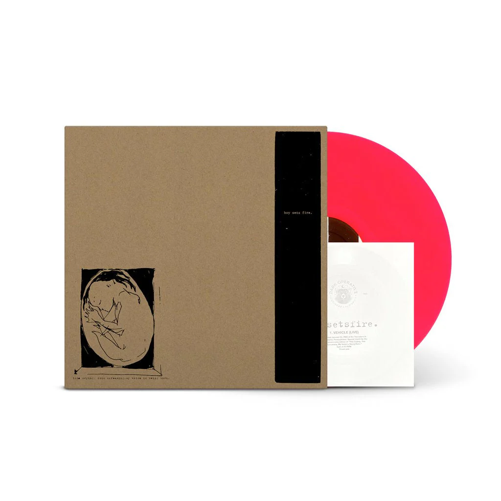 BOYSETSFIRE 'THIS CRYING, THIS SCREAMING, MY VOICE IS BEING BORN' LP + 7" - DELUXE - RED