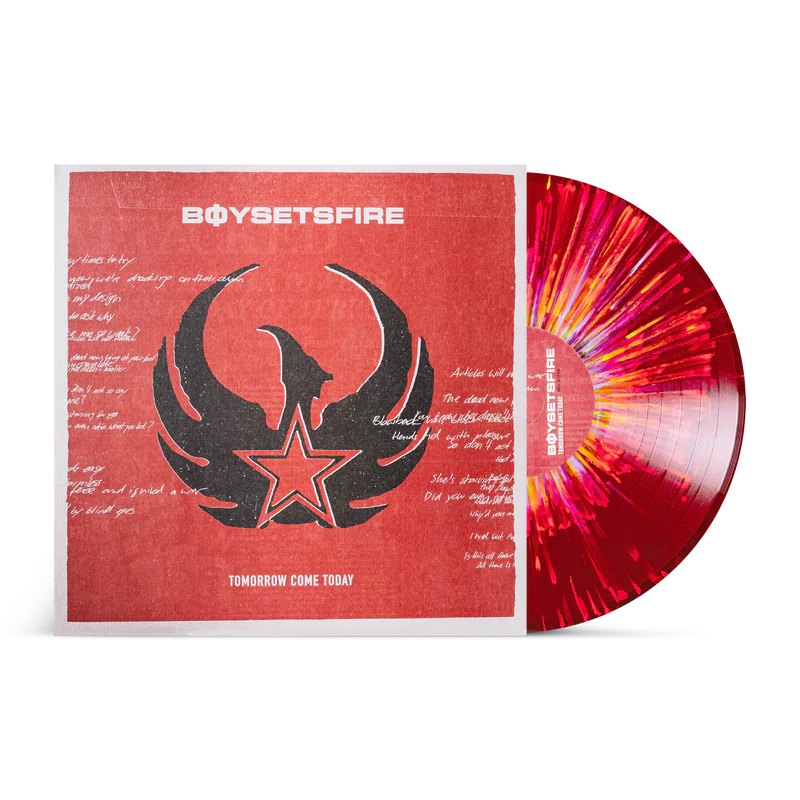 BOYSETSFIRE 'TOMORROW COME TODAY' 12" EP - RAINBOW RED SPLATTER