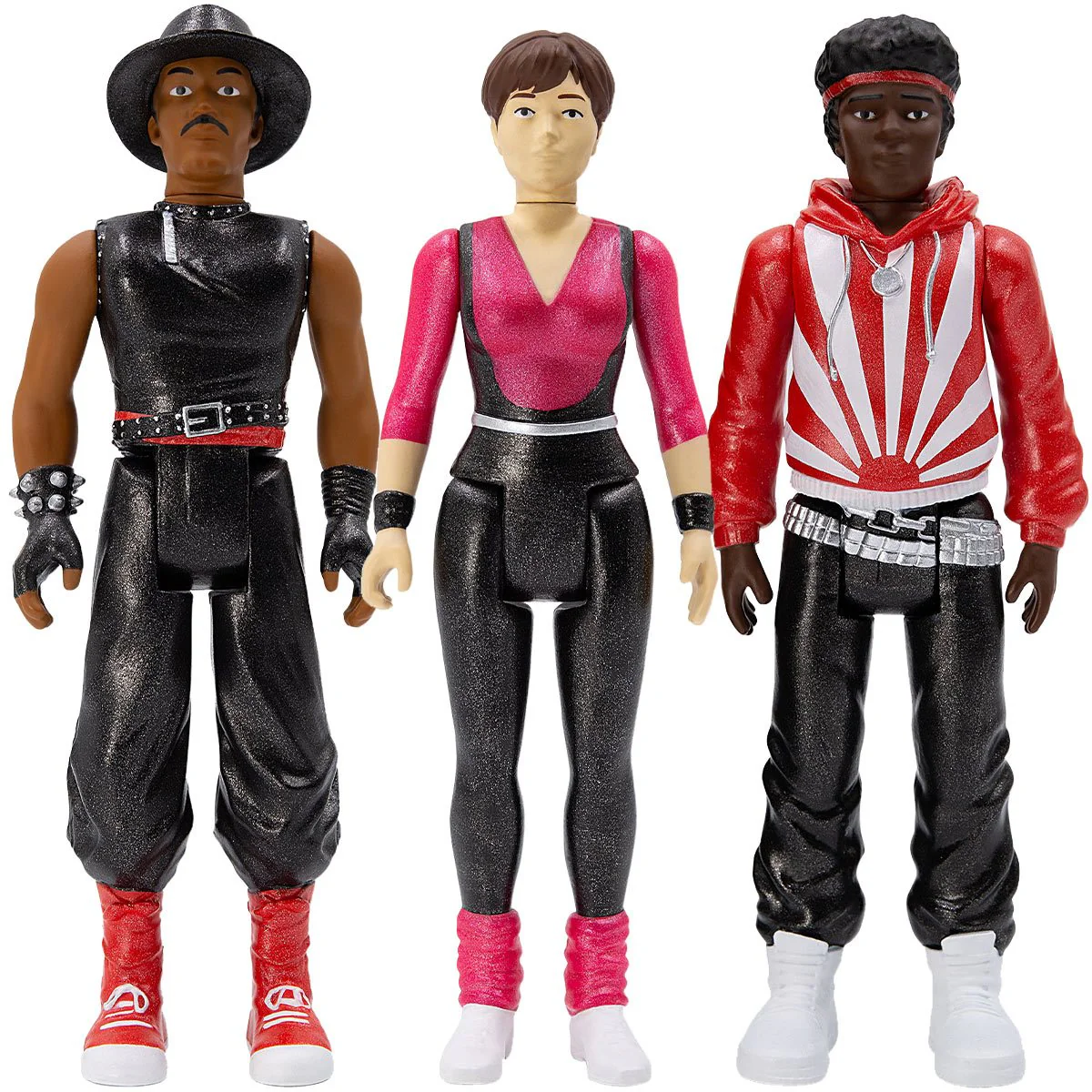 BREAKIN' REACTION FIGURES 'OZONE, SPECIAL K, TURBO 3 PACK - METALLIC