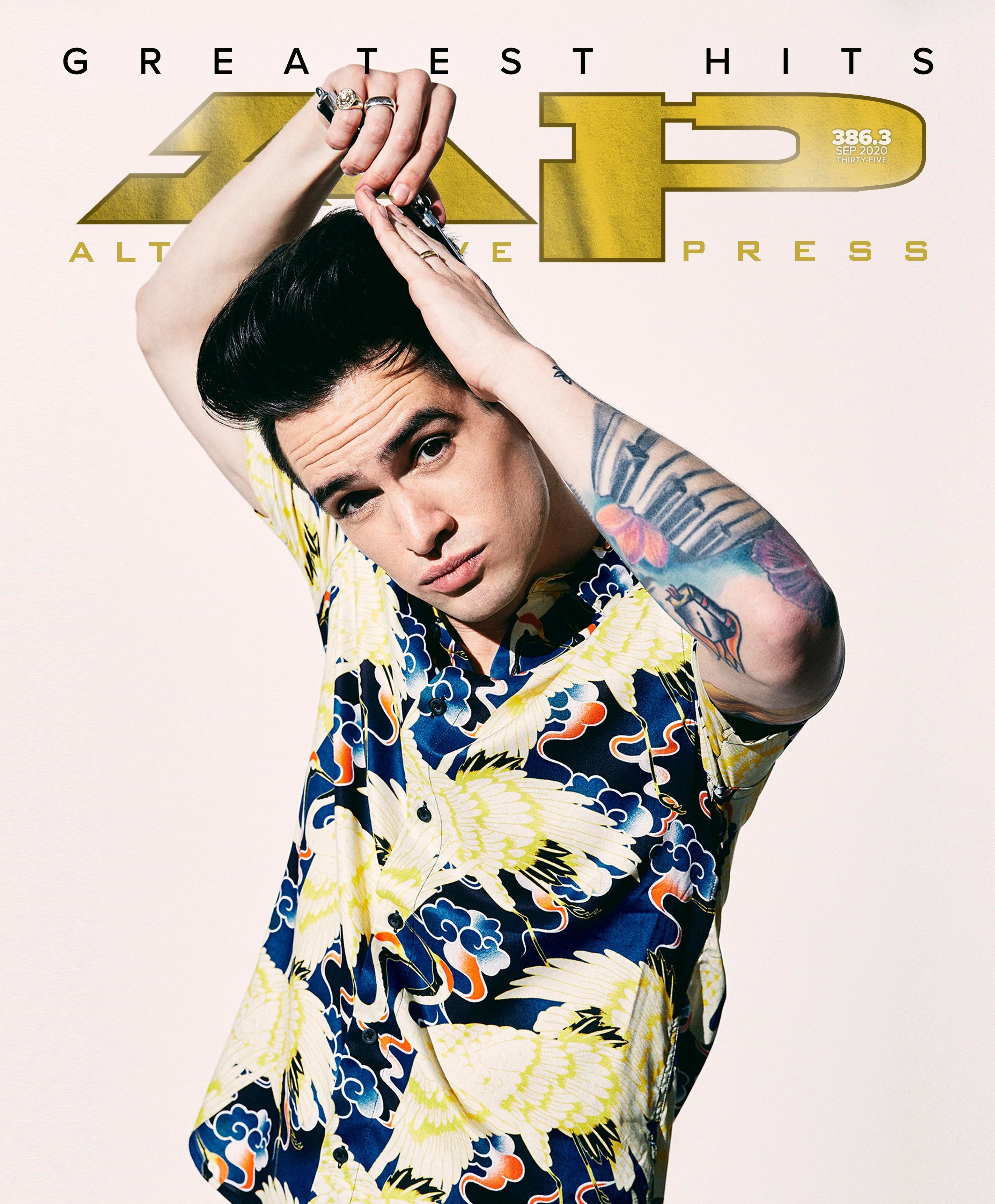 ALTERNATIVE PRESS SEPTEMBER 2020 ISSUE FEATURING BRENDON URIE - Image 2
