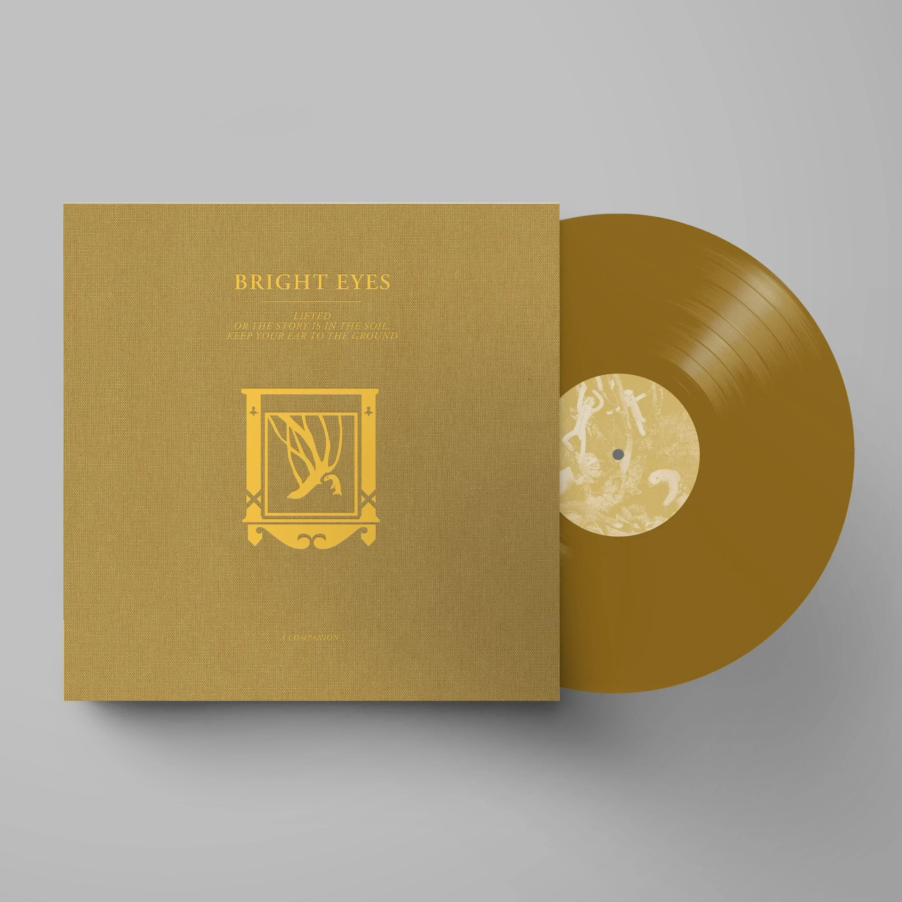 BRIGHT EYES 'LIFTED OR THE STORY IS IN THE SOIL, KEEP YOUR EAR TO THE GROUND: A COMPANION' 12" EP - GOLD