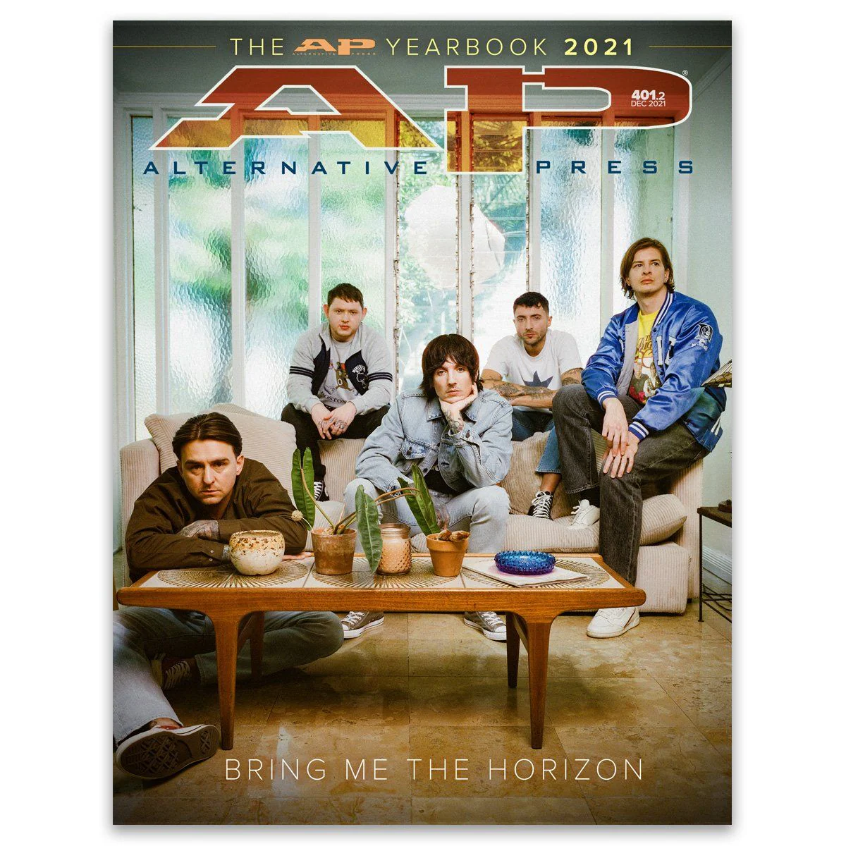 ALTERNATIVE PRESS DECEMBER 2021 ISSUE FEATURING BRING ME THE HORIZON