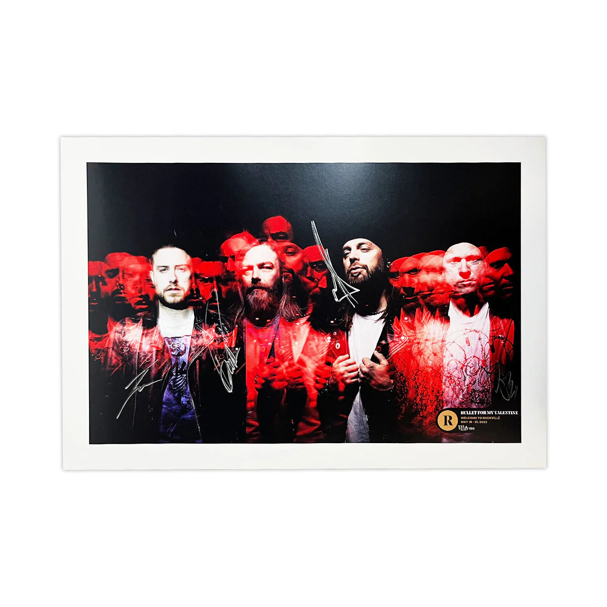 BULLET FOR MY VALENTINE X WELCOME TO ROCKVILLE 2023 SIGNED POSTER - LTD.