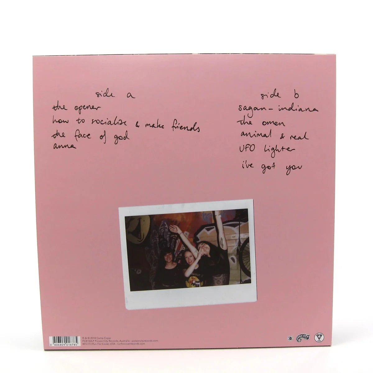 CAMP COPE 'HOW TO SOCIALIZE & MAKE FRIENDS' LP - BABY PINK/BLACK/SWIRL - Image 4