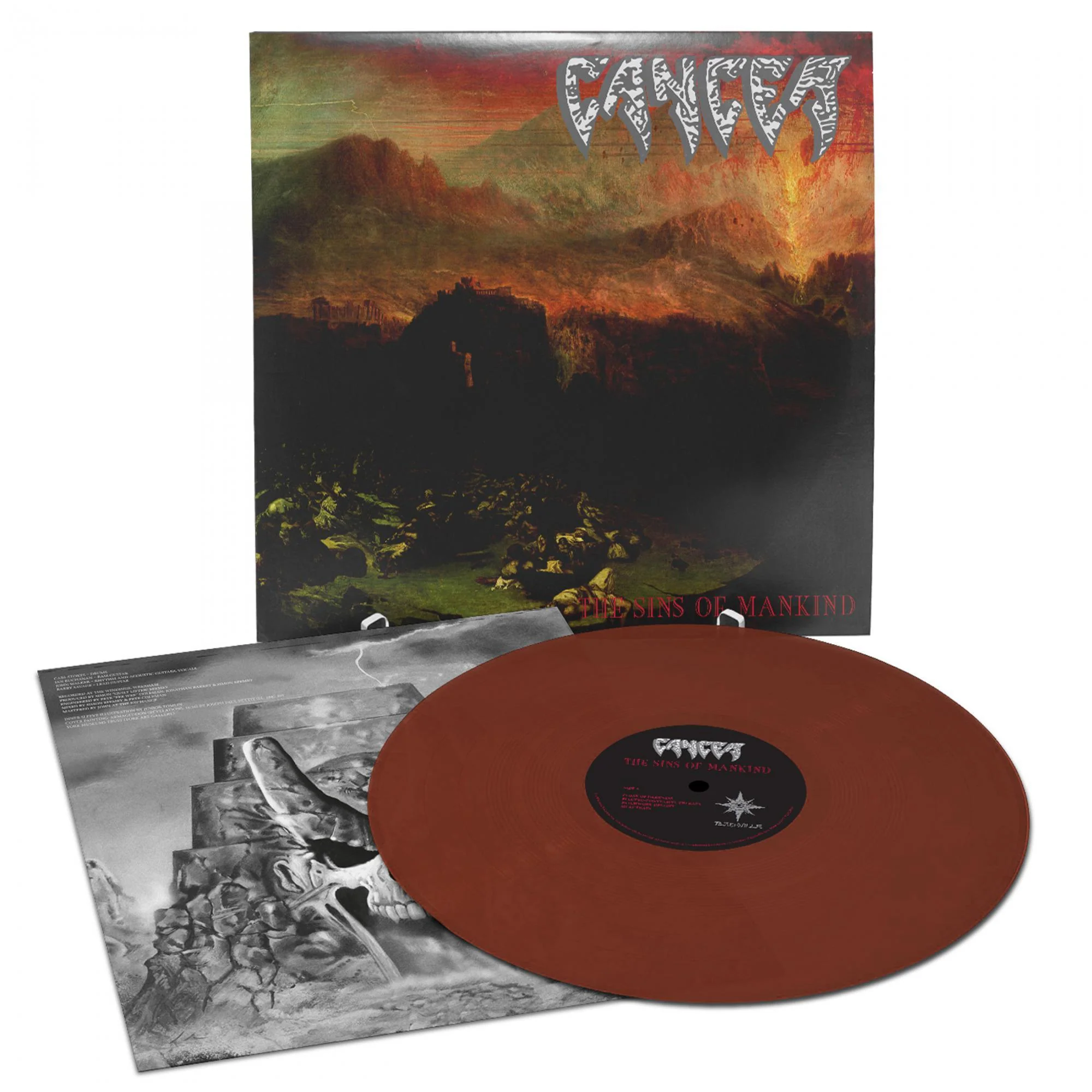 CANCER 'THE SINS OF MANKIND' LP - LTD. - COLOR