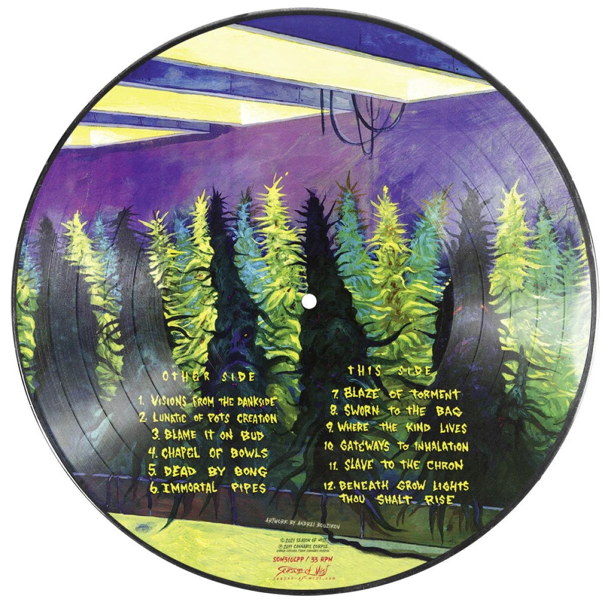 CANNABIS CORPSE 'BENEATH GROW LIGHTS' LP - Image 3