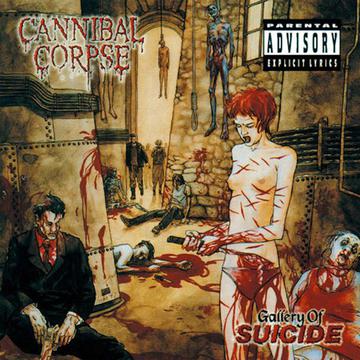 CANNIBAL CORPSE 'GALLERY OF SUICIDE' LP - OFF WHITE/RED/SPLATTER - Image 2