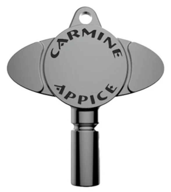 CARMINE APPICE COLLECTIBLE SIGNATURE DRUM KEY - CHROME - Image 2