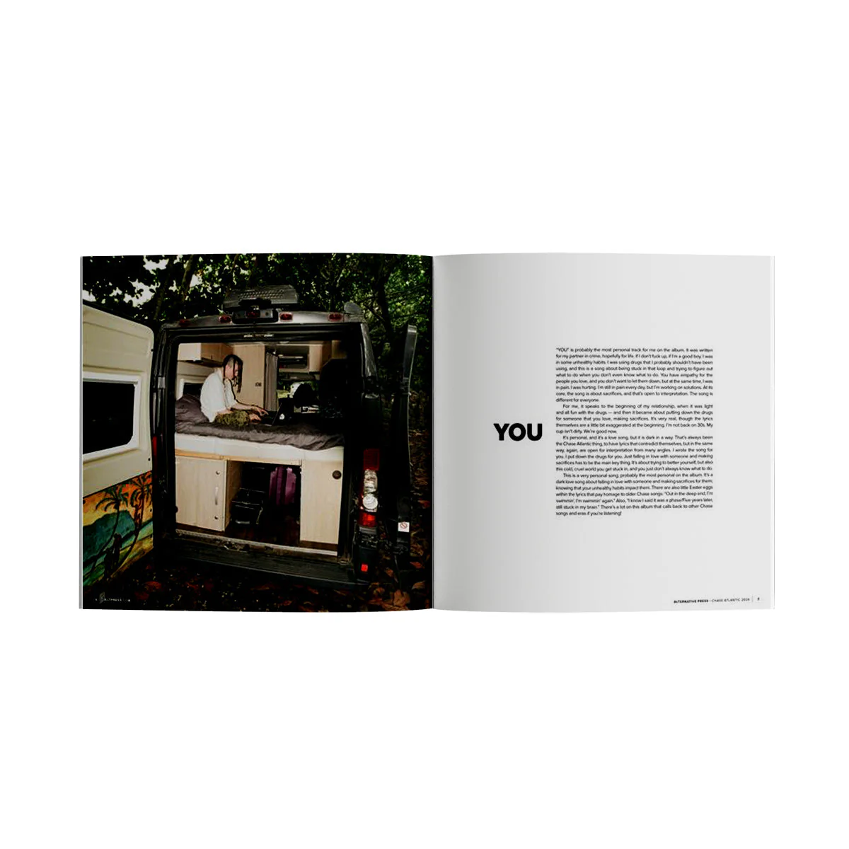 CHASE ATLANTIC ‘LOST IN HEAVEN’ LP + CHASE ATLANTIC x ALTERNATIVE PRESS COLLECTOR'S ZINE - EXCLUSIVE - LTD. 500 - VARIOUS COLORS - Image 9
