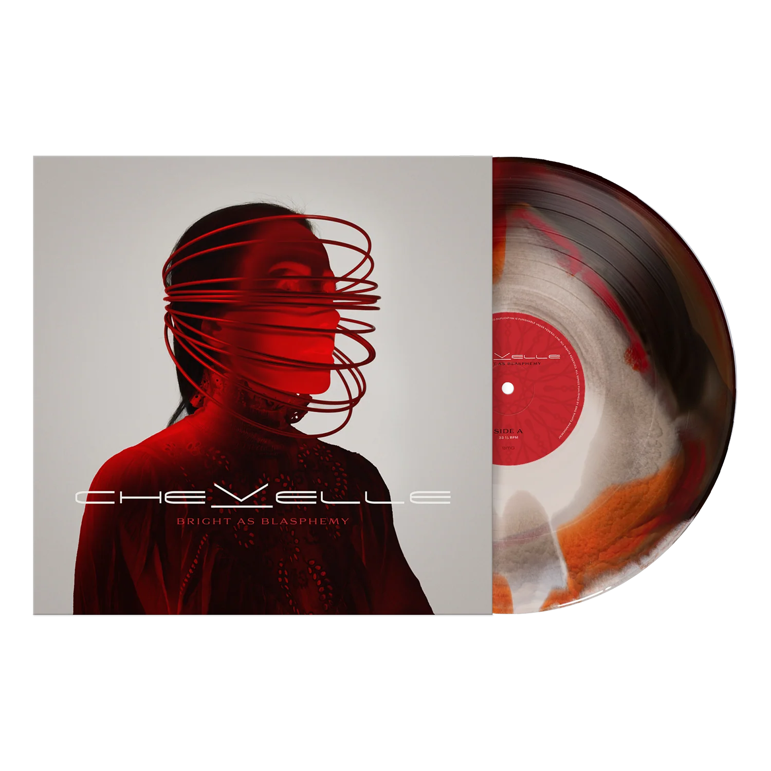 CHEVELLE 'BRIGHT AS BLASPHEMY' LP - EXCLUSIVE - LTD. 500 - BONE/RUBY/BLACK ICE SMUSH
