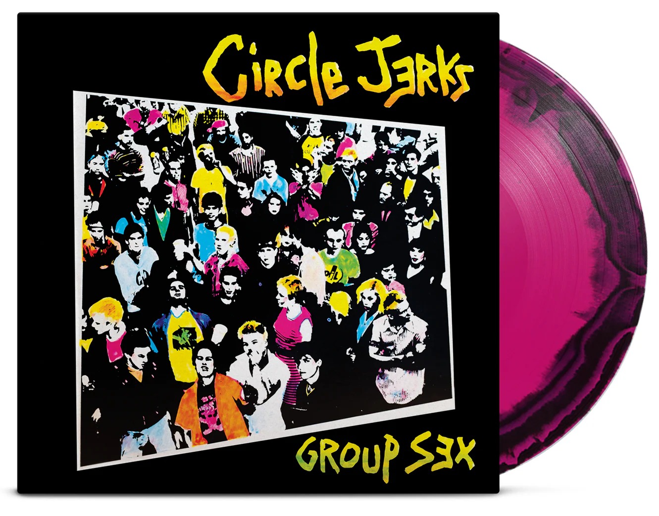 CIRCLE JERKS ‘GROUP SEX’ 40TH ANNIVERSARY EDITION LP - BLACK/PINK