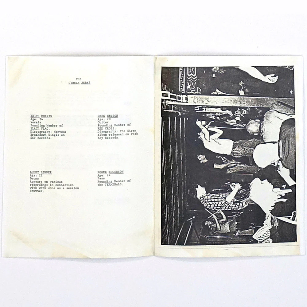 CIRCLE JERKS ‘GROUP SEX’ 40TH ANNIVERSARY EDITION LP (40th anniversary edition w/ fanzine) - Image 7
