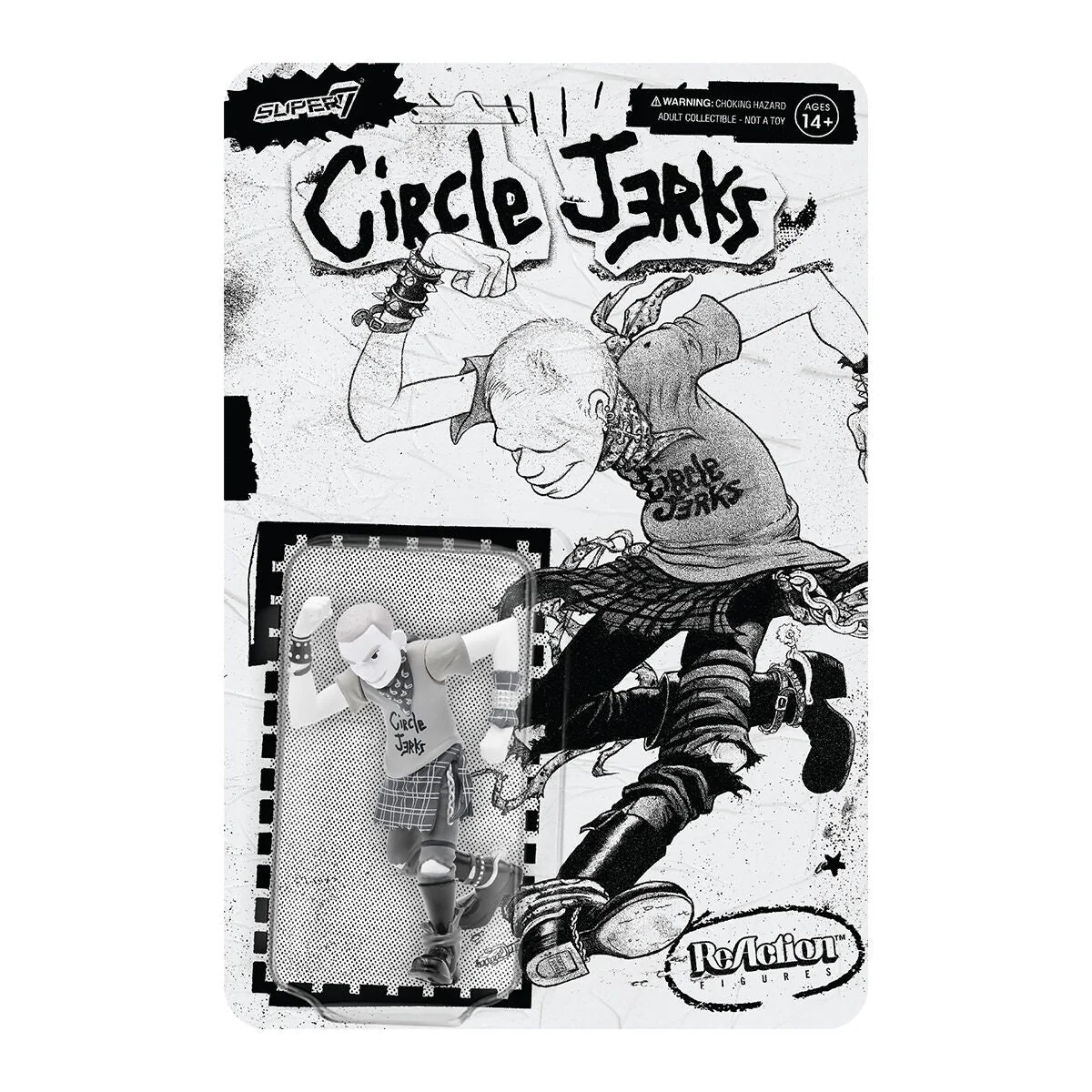 CIRCLE JERKS SKANK MAN REACTION FIGURE - GRAYSCALE - Image 2