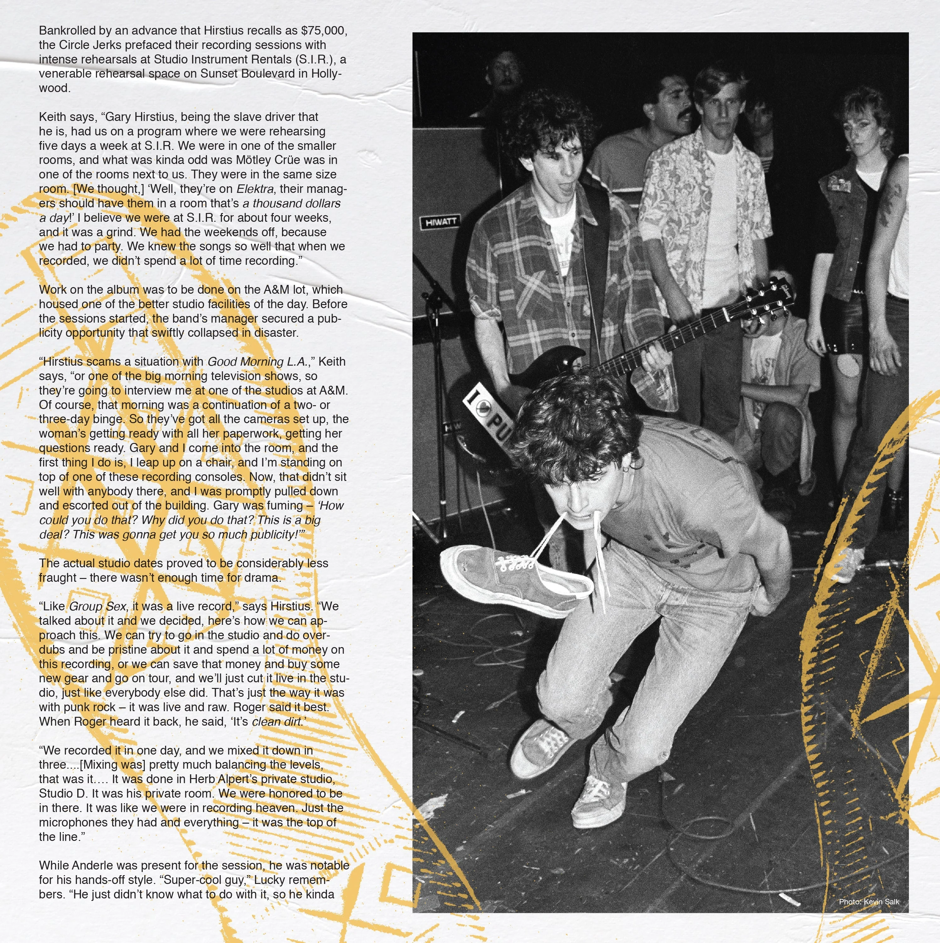 CIRCLE JERKS ‘WILD IN THE STREETS’ 40TH ANNIVERSARY EDITION LP - EXCLUSIVE - LTD. 1000 - WHITE/PINK - Image 4