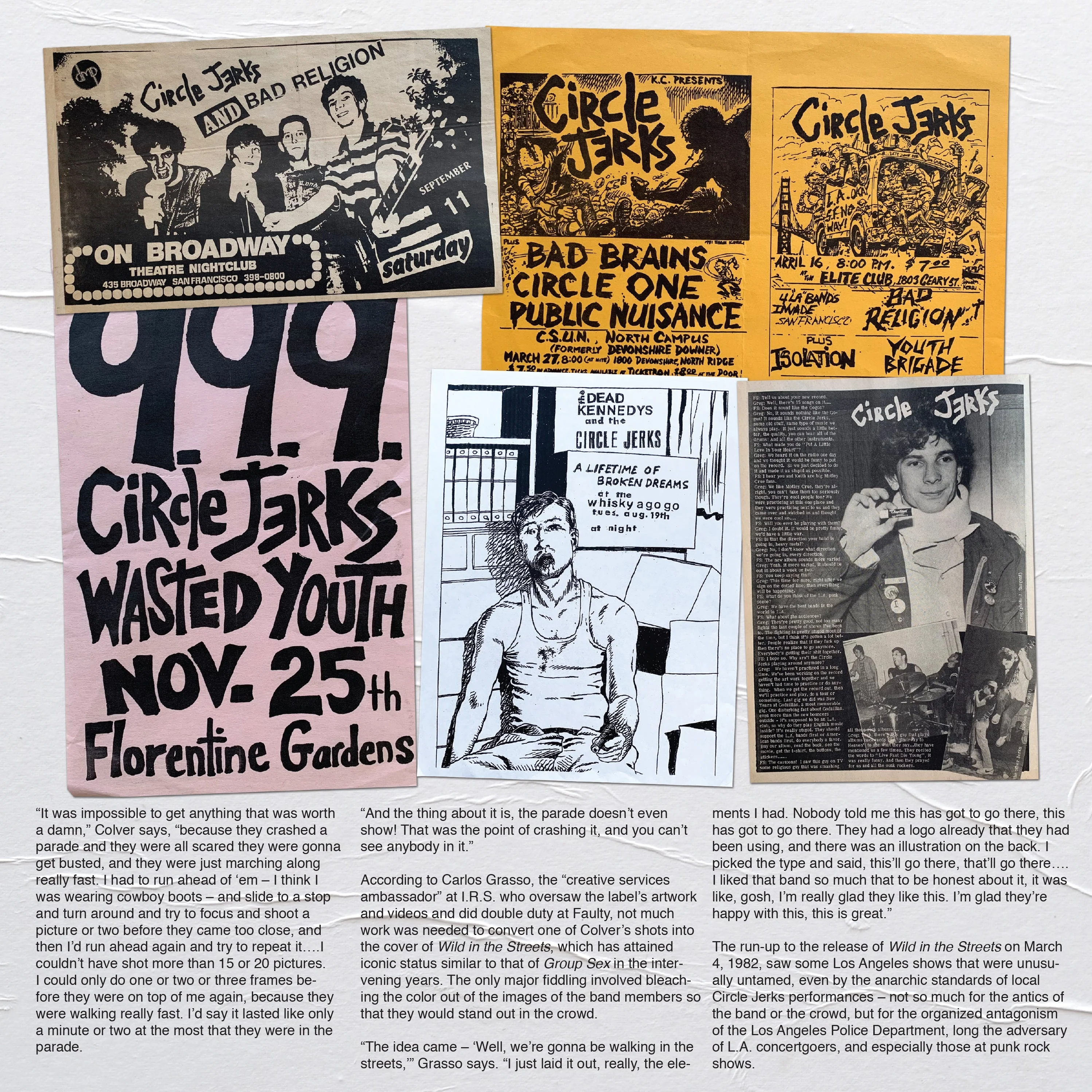 CIRCLE JERKS ‘WILD IN THE STREETS’ 40TH ANNIVERSARY EDITION LP - EXCLUSIVE - LTD. 1000 - WHITE/PINK - Image 5