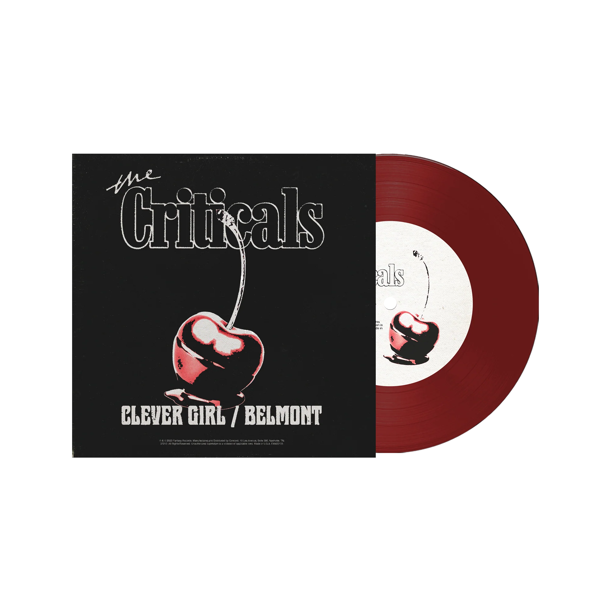 THE CRITICALS 'CLEVER GIRL / BELMONT' 7" (Red Vinyl)