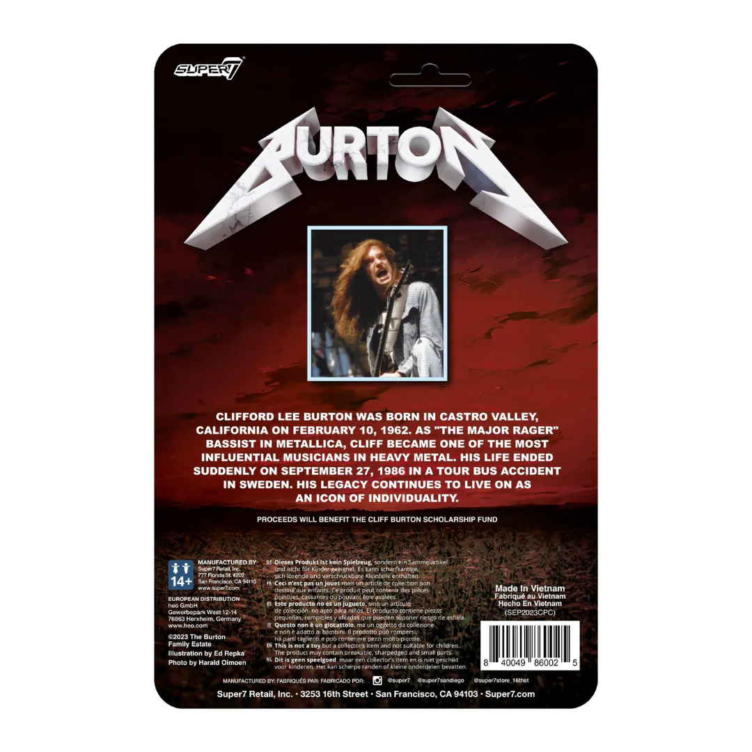 CLIFF BURTON (FLANNEL SHIRT) REACTION FIGURE - Image 4