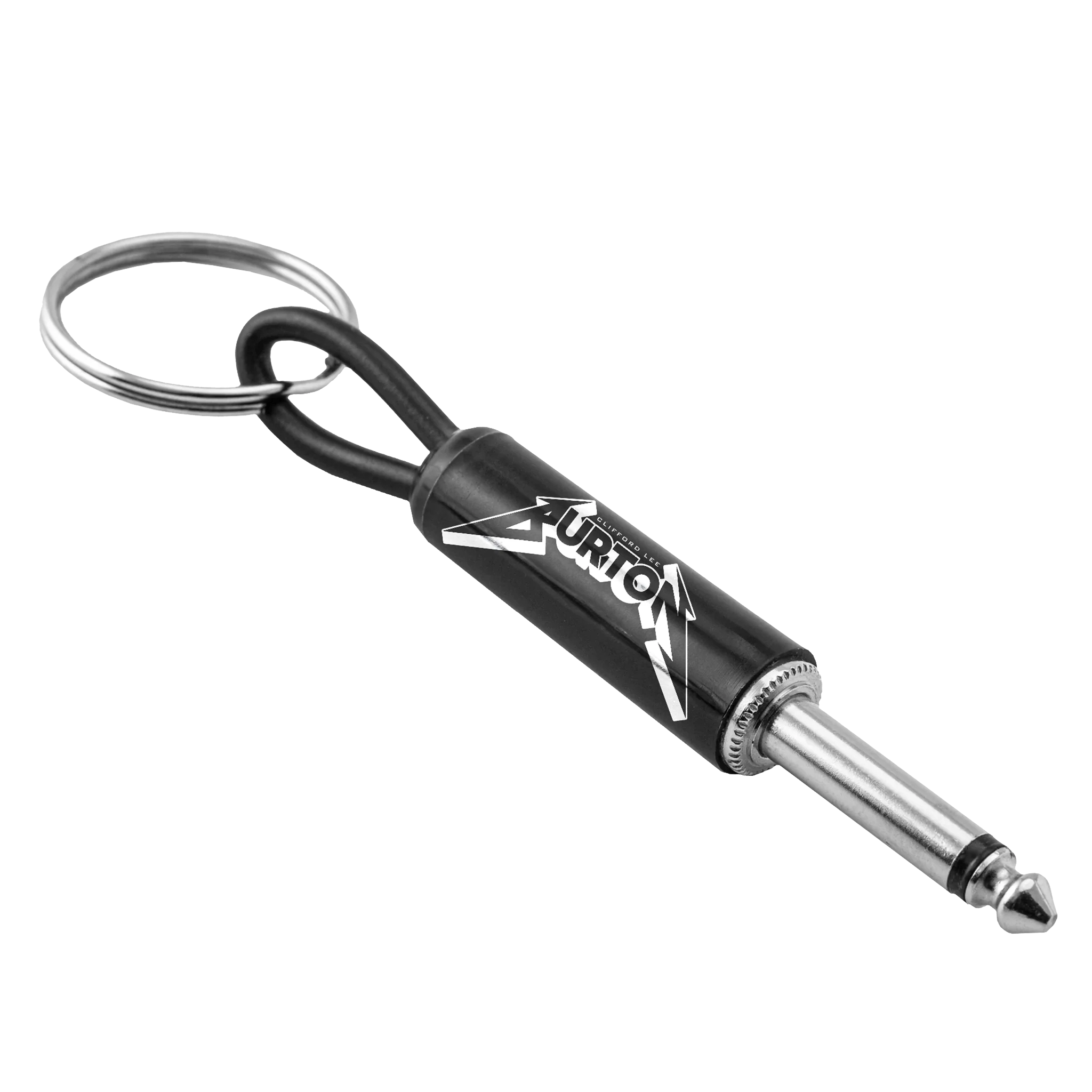 CLIFF BURTON LOGO GUITAR PLUG KEYCHAIN