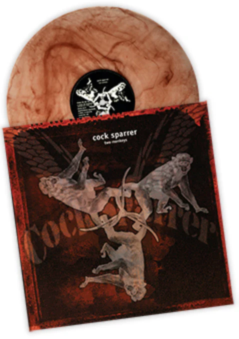 COCK SPARRER 'TWO MONKEYS' LP - BROWN SMOKE - Image 2
