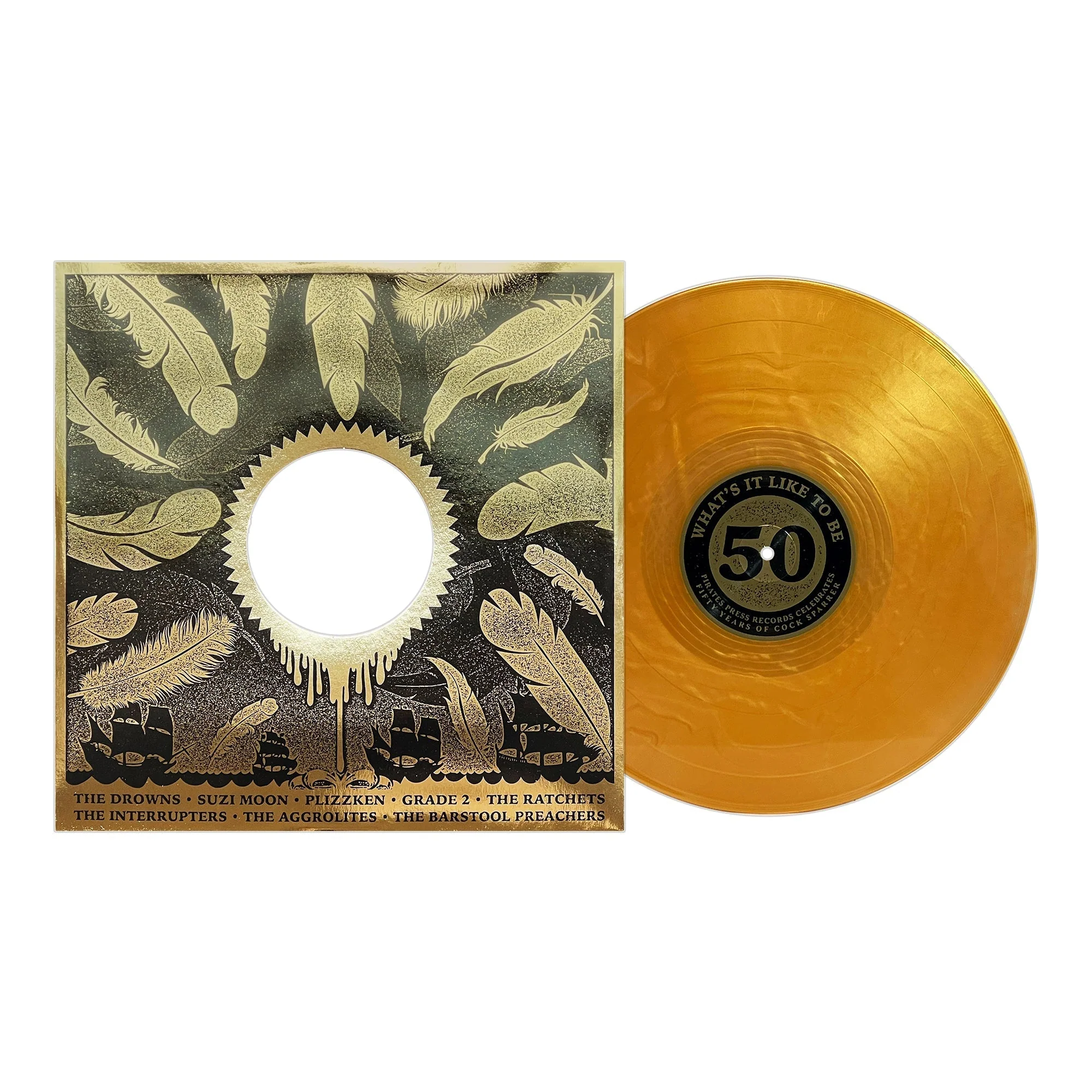 COCK SPARRER 'WHAT'S IT LIKE TO BE 50?' LP - GOLDEN NUGGET - Image 2