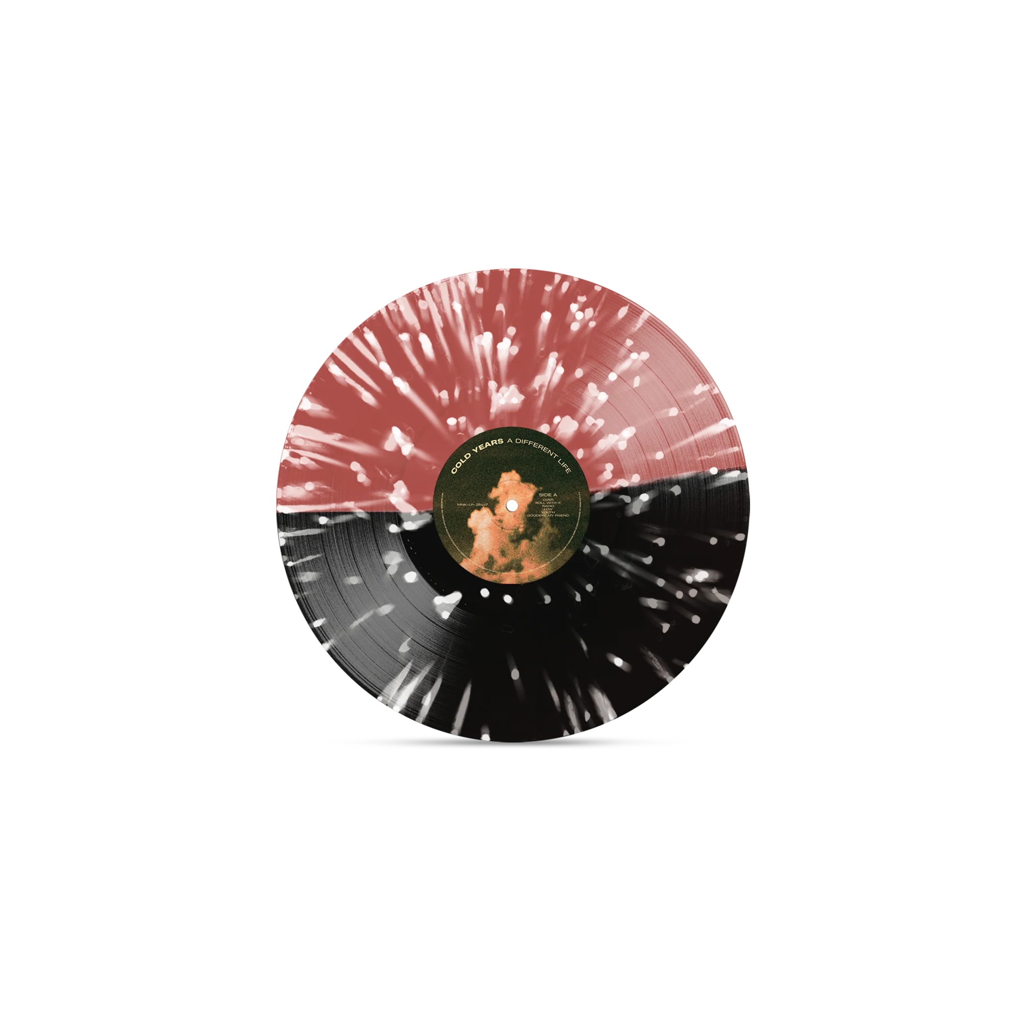 COLD YEARS 'A DIFFERENT LIFE' LP (Half Black, Half Blood Red w/ White Splatter Vinyl) - Image 3