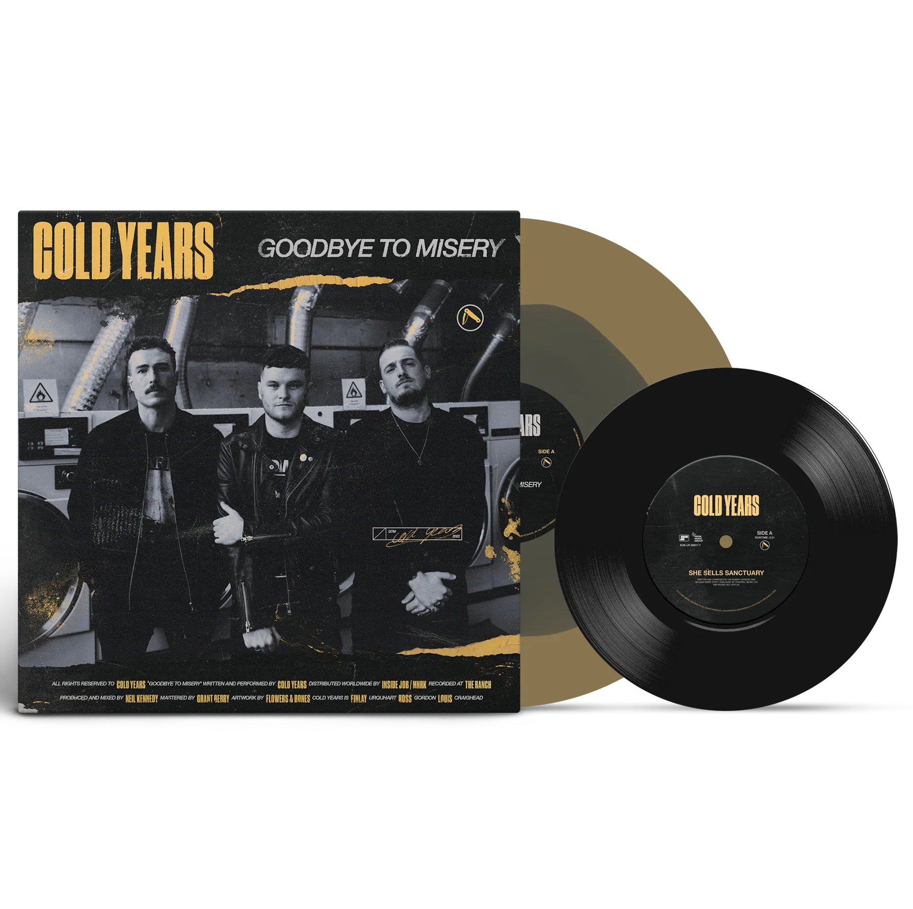 COLD YEARS 'GOODBYE TO MISERY' LP + 7" (Color In Color Vinyl)