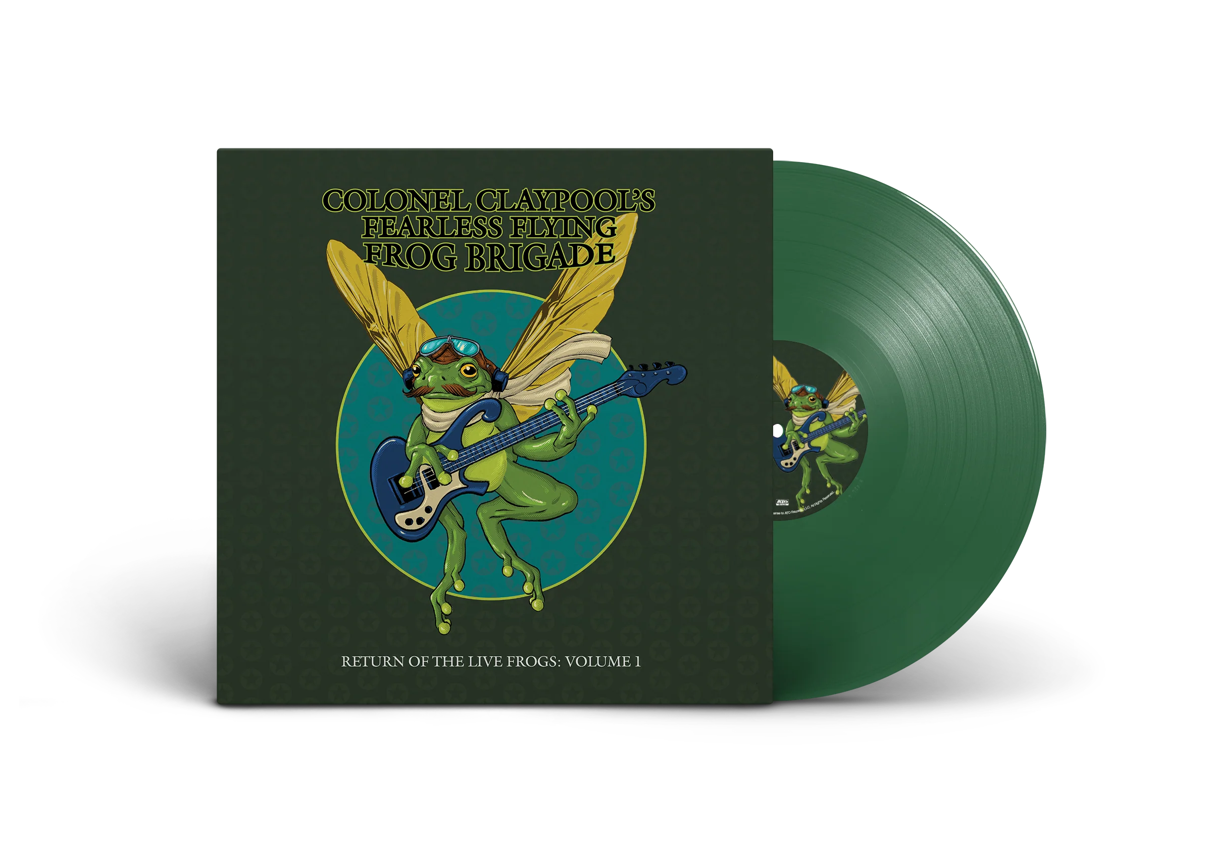 COLONEL CLAYPOOL'S FEARLESS FLYING FROG BRIGADE 'RETURN OF THE LIVE FROGS: VOLUME 1' 2LP (Evergreen Vinyl)